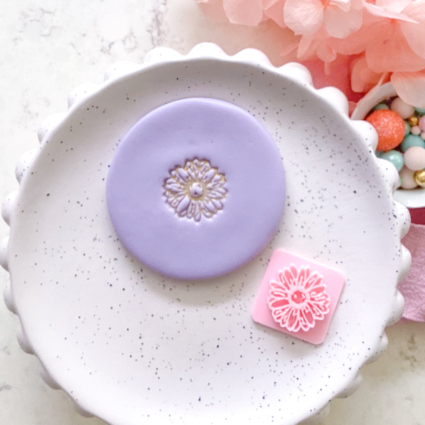 Large Sunflower  - Texture Stamp