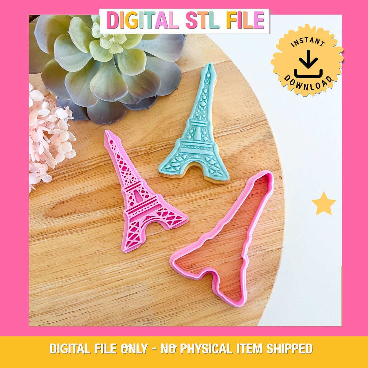 Eiffel Tower - Cookie Cutter & Stamp