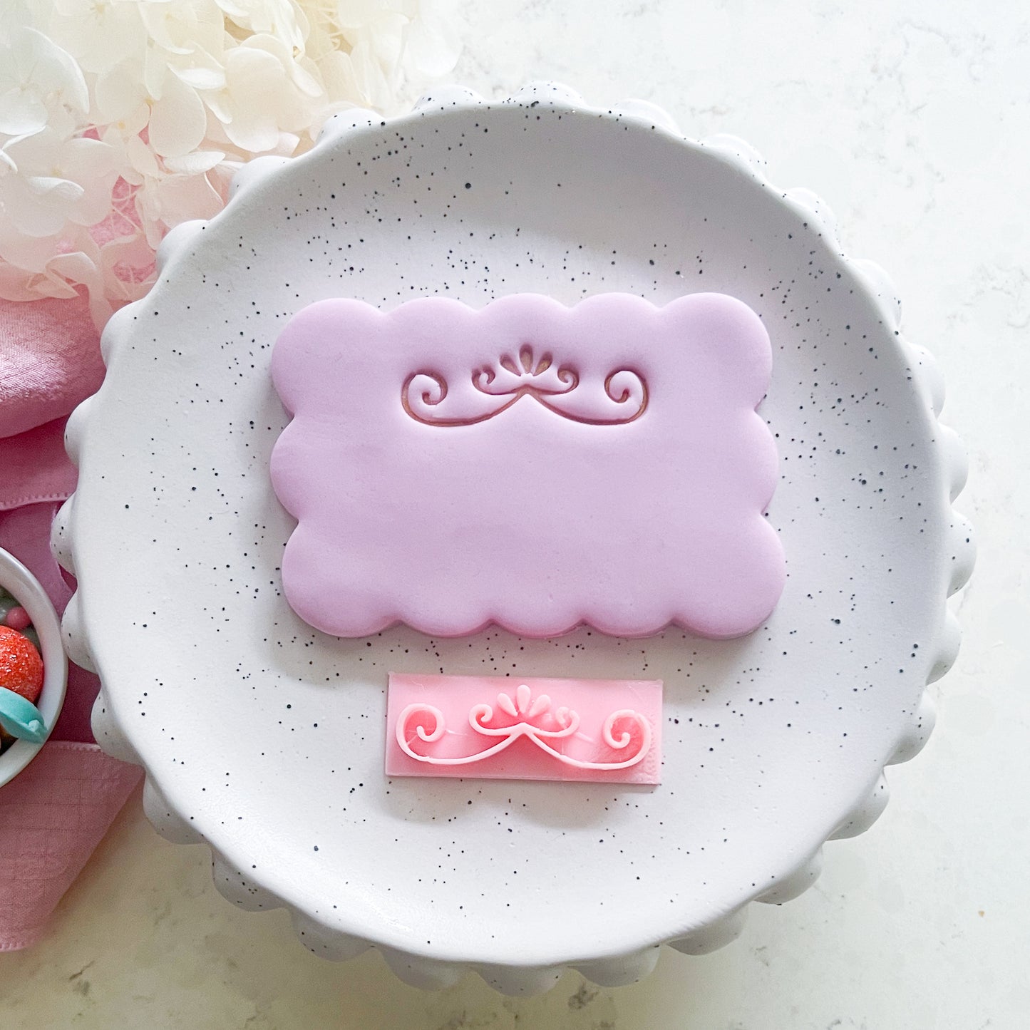 Flourish #3  - Fondant Stamp