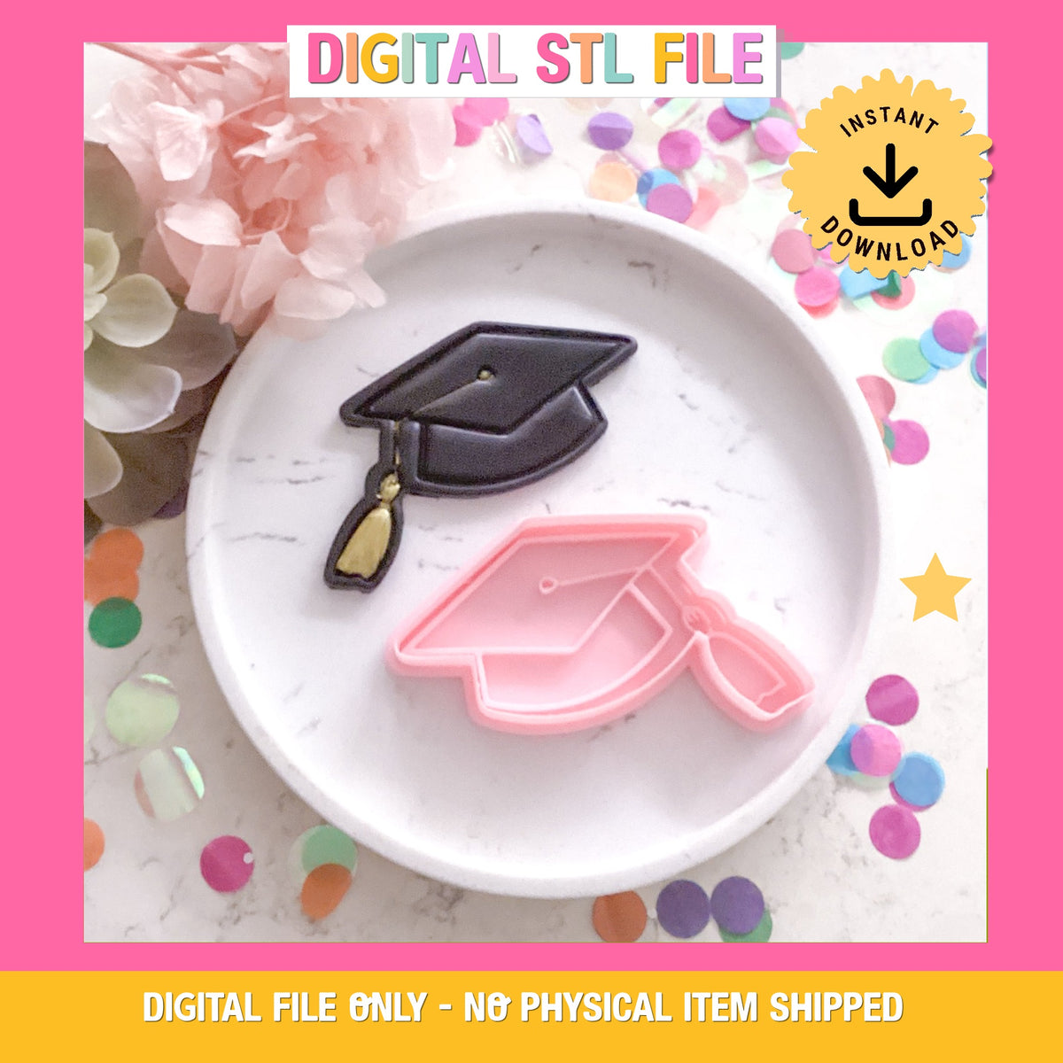 "Graduate Hat" - Cookie Cutter & Stamp