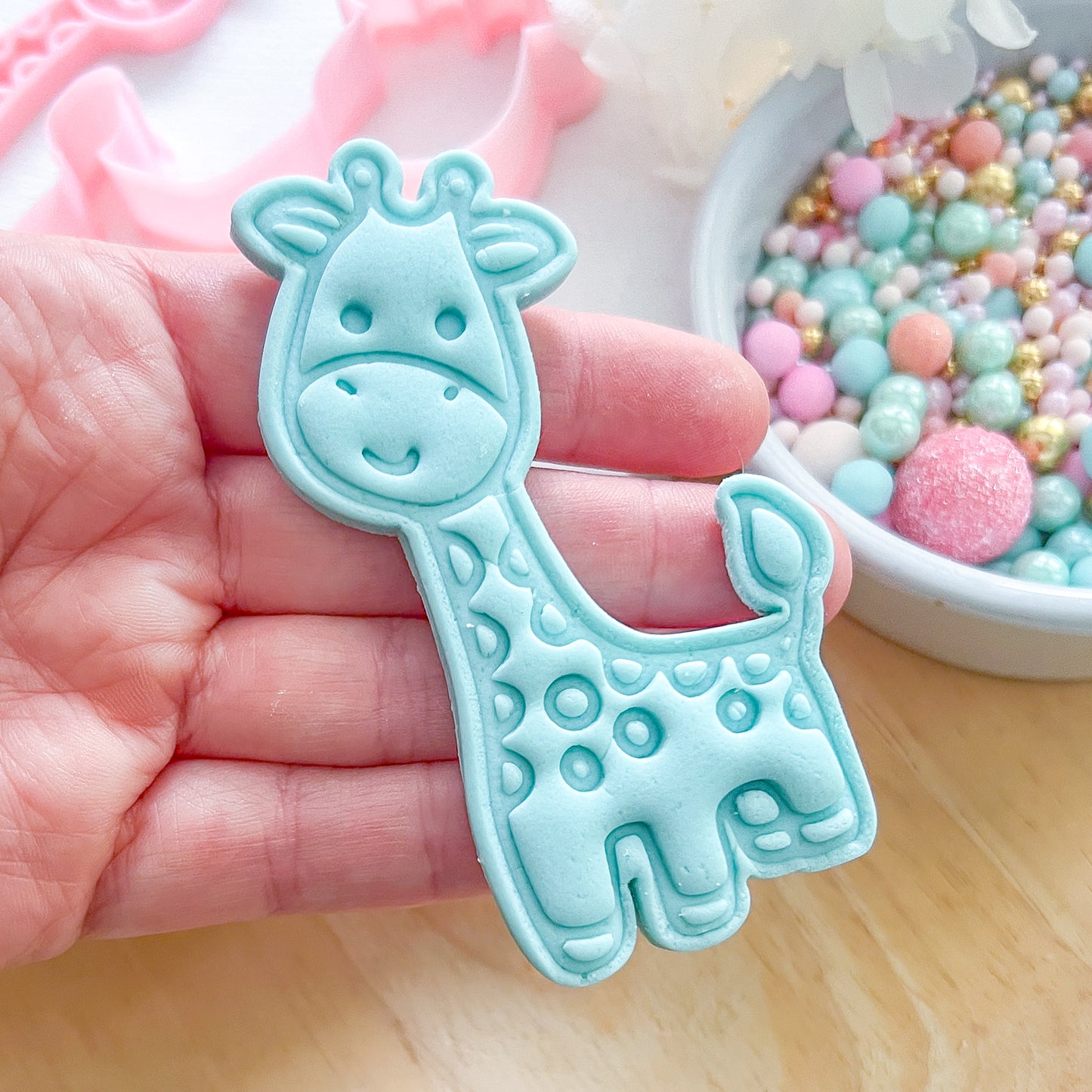 "Cute Giraffe" - Cookie Cutter & Stamp