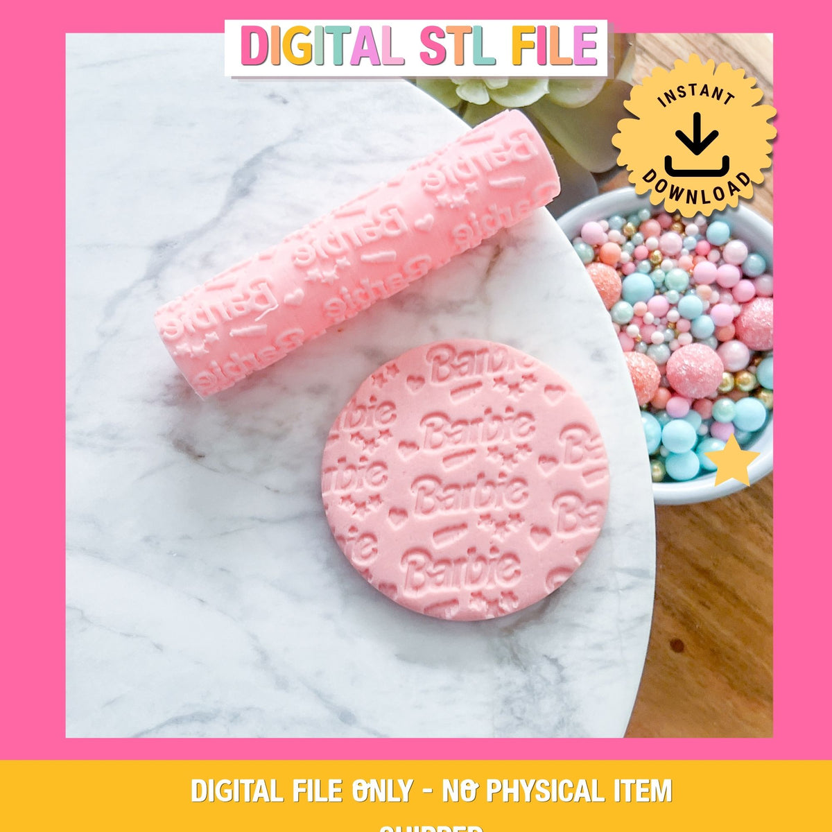 "Teen Doll" Fondant Texture Roller