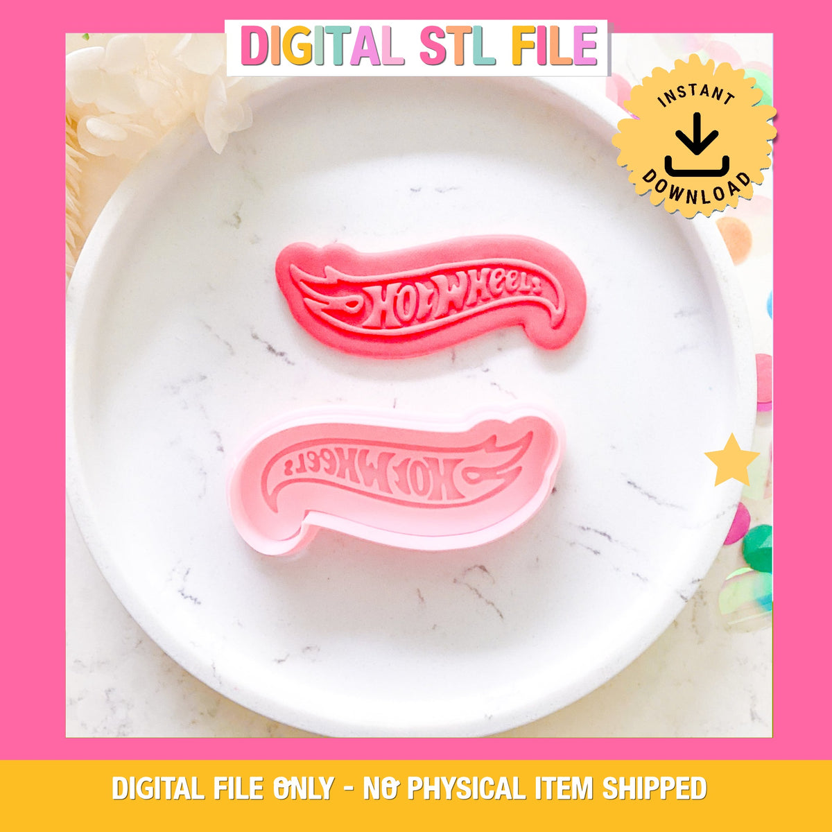 “Hot Wheels” - Cookie Cutter & Stamp