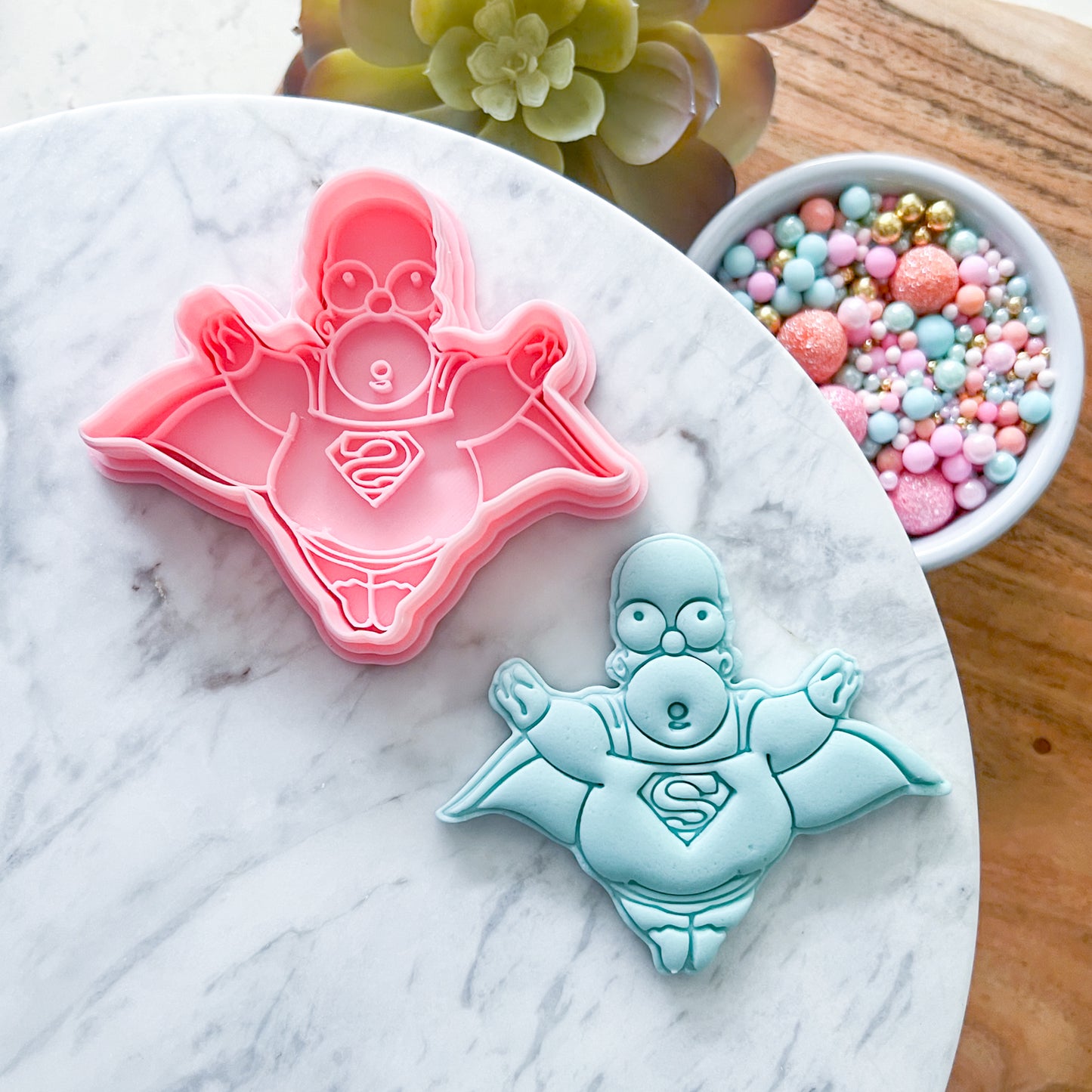 "Super Homer" Cookie Cutter and Stamp Set