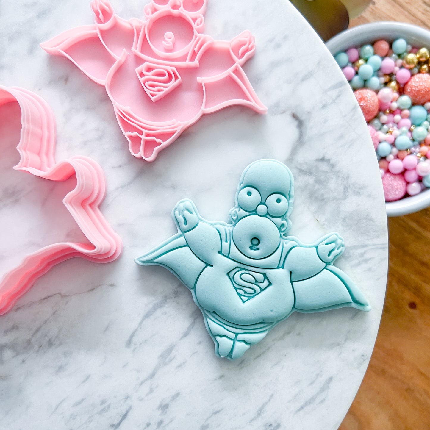"Super Homer" Cookie Cutter and Stamp Set