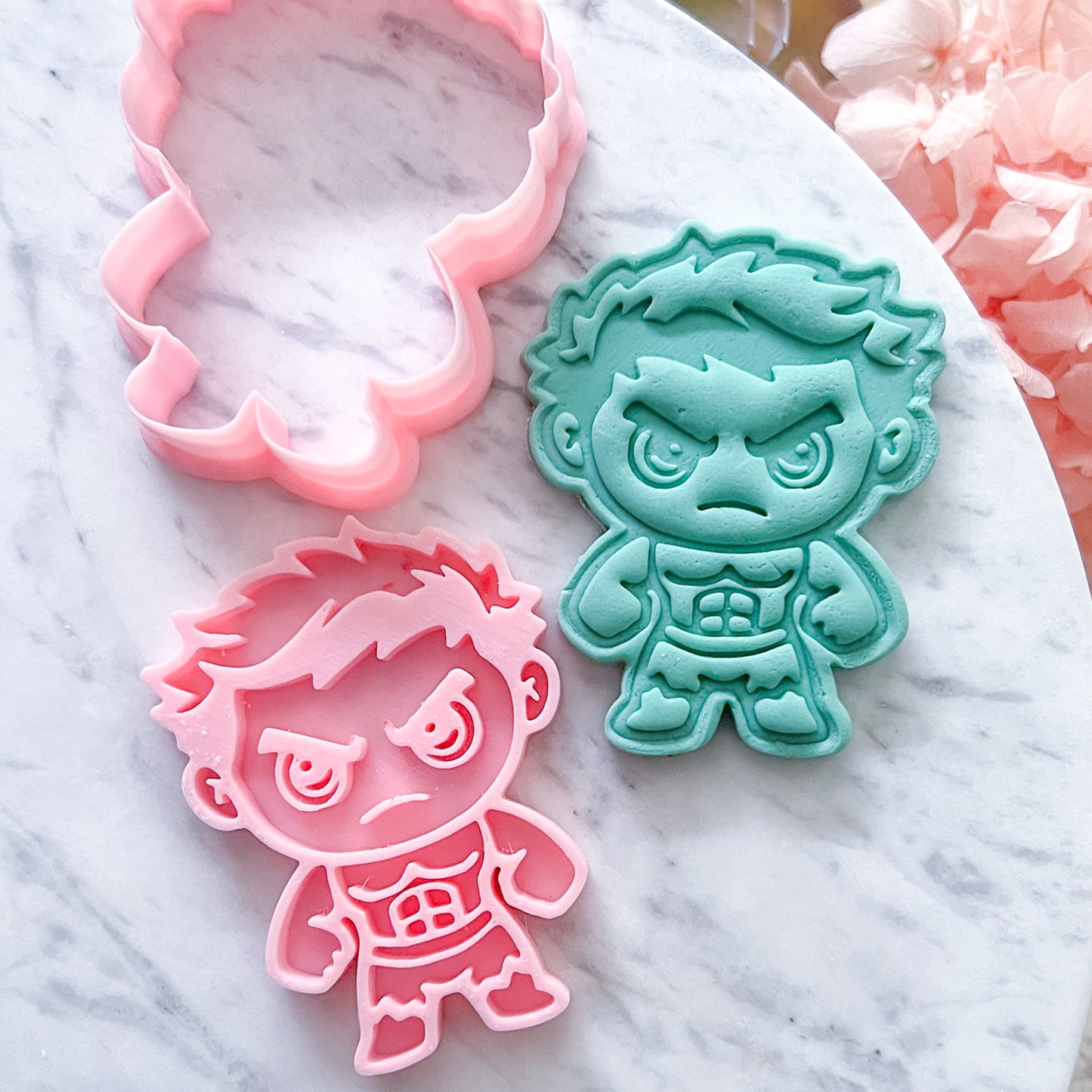 "Hulk" Cookie Cutter & Stamp