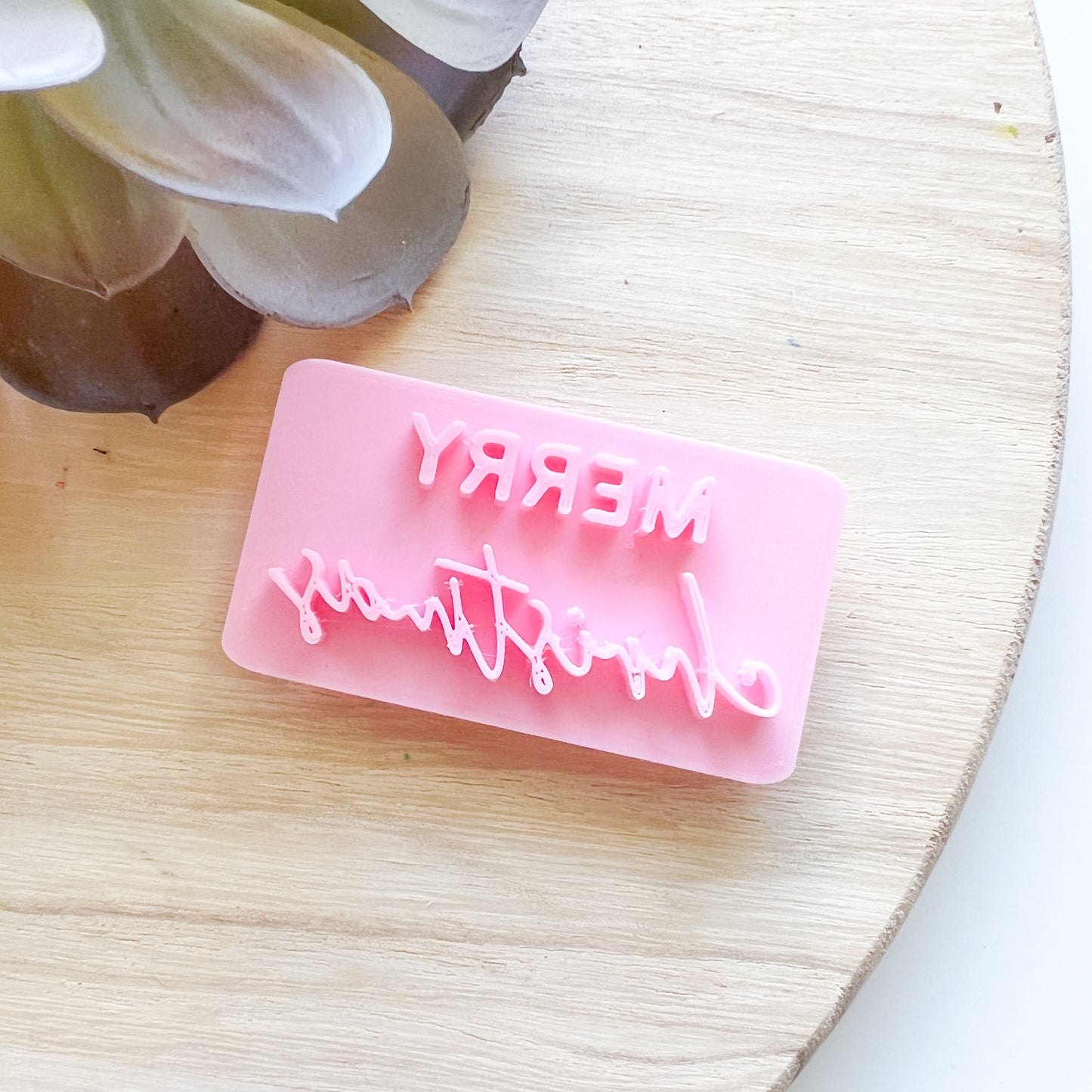 Merry Christmas #5 - Fondant Stamp