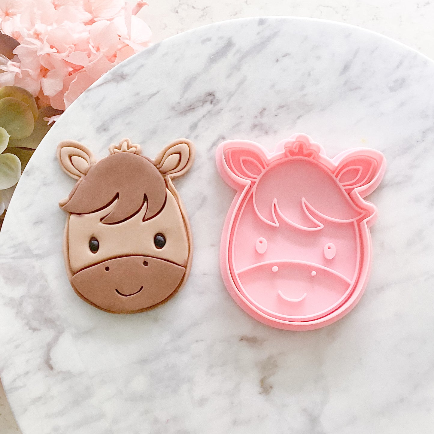 "Cute Horse" -Cookie Cutter & Stamp