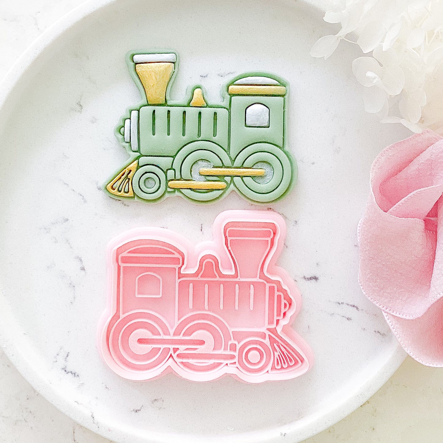"Train" Cookie Cutter & Stamp