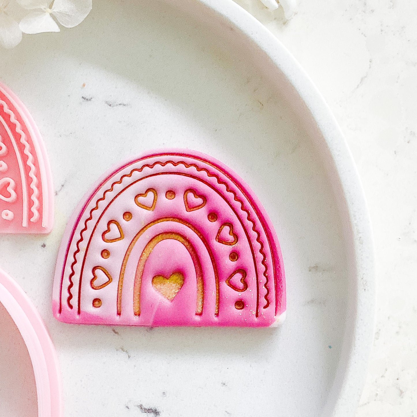 "Boho Heart Rainbow" - Cookie Cutter & Stamp