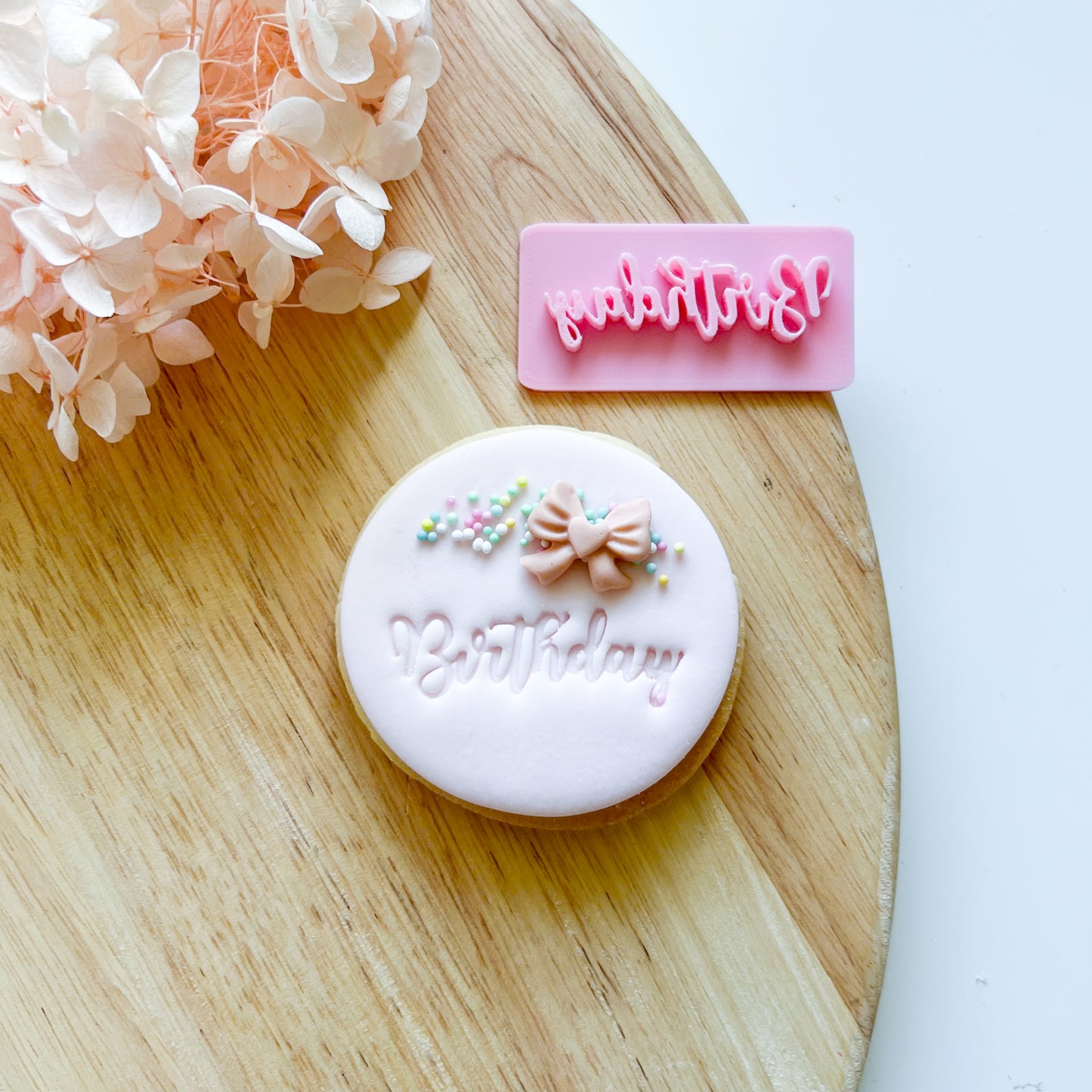 Birthday Font #1 - Fondant Stamp