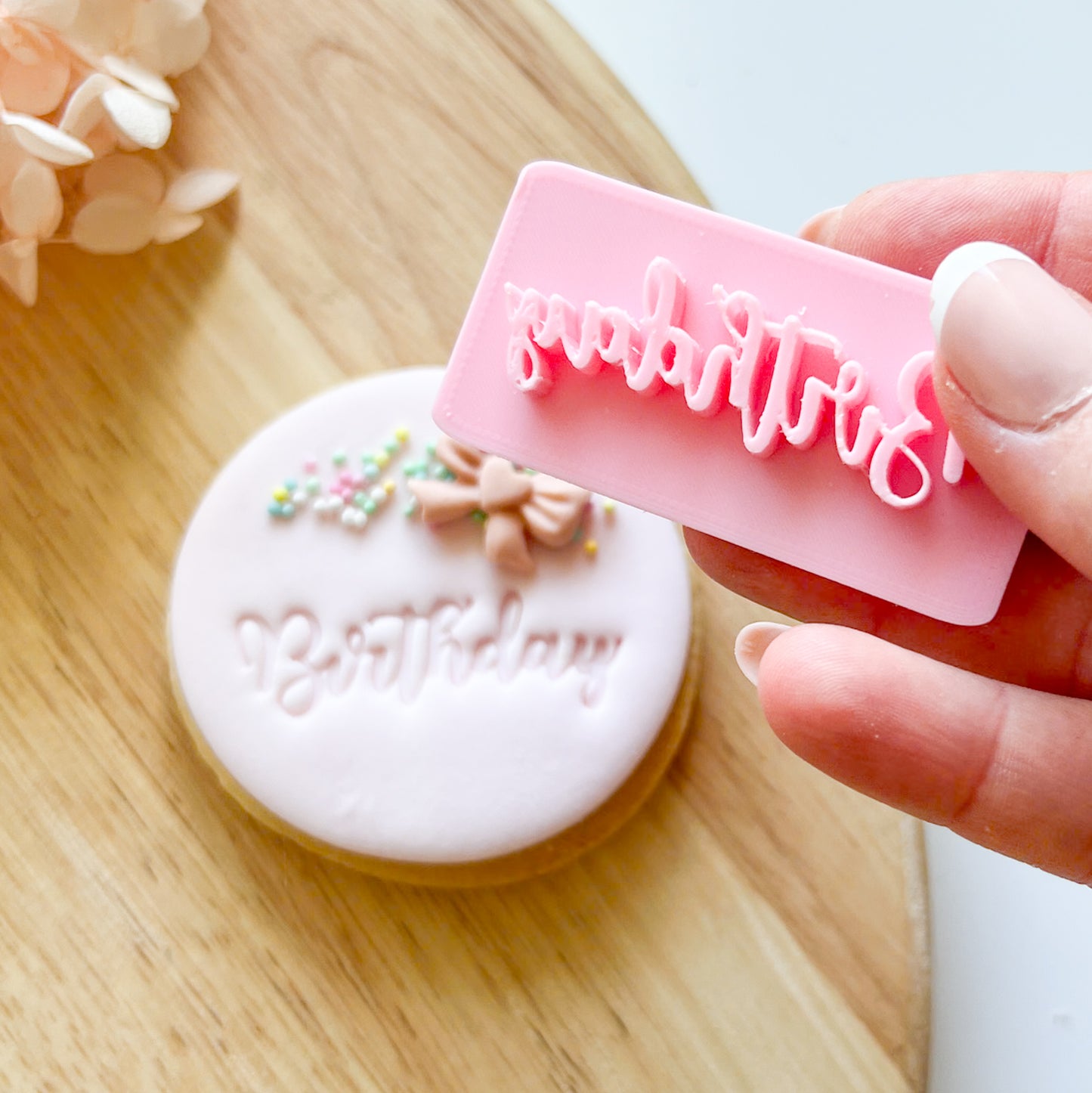 Birthday Font #1 - Fondant Stamp