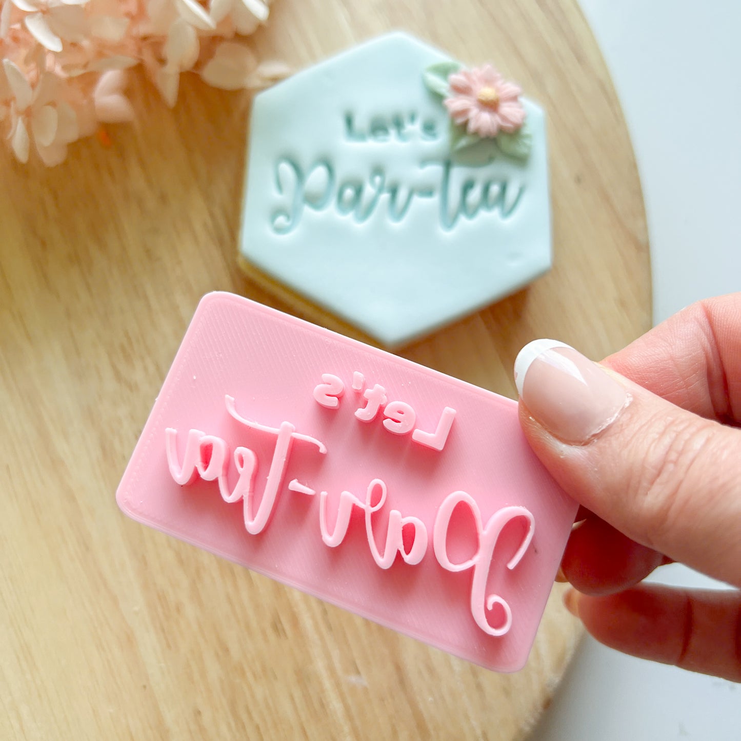 Let's Par-tea - Fondant Stamp