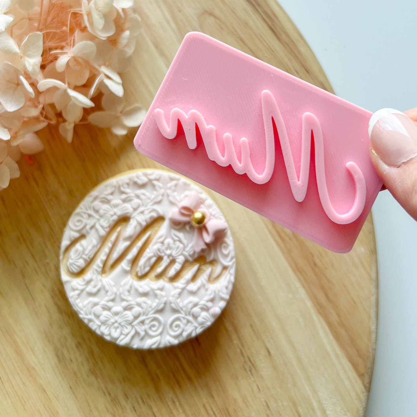 Mum Font #2 - Fondant Stamp