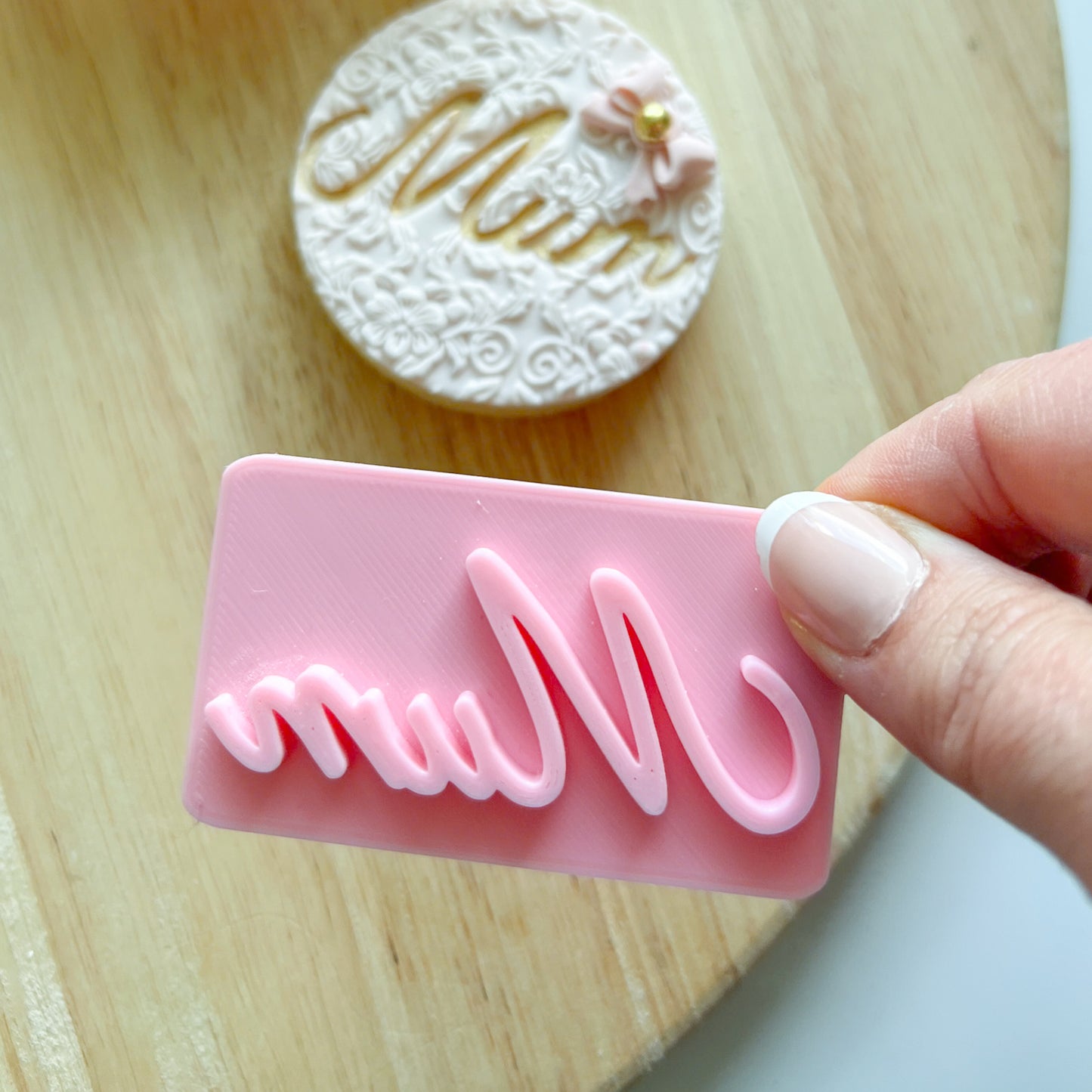 Mum Font #2 - Fondant Stamp