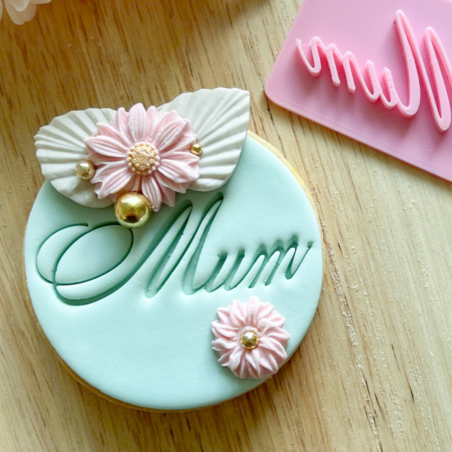 Mum Font #3 - Fondant Stamp