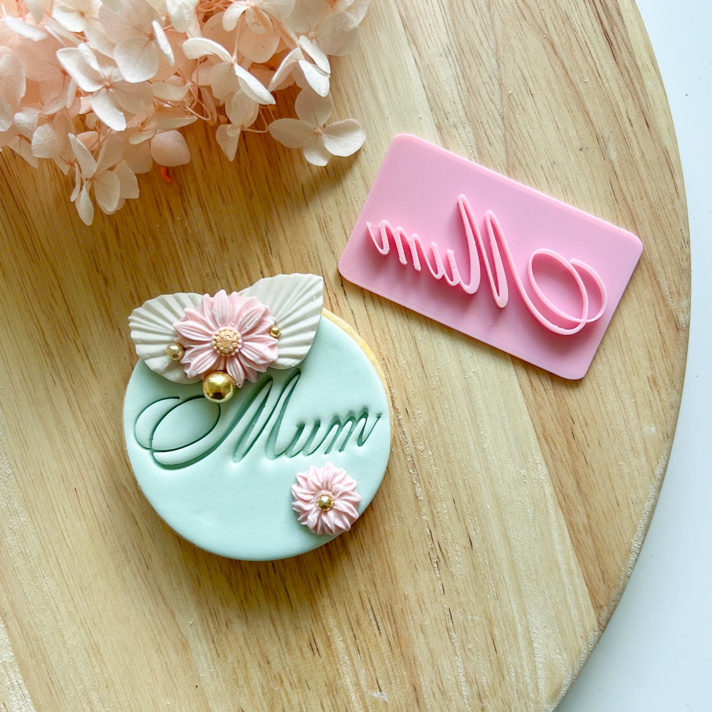 Mum Font #3 - Fondant Stamp