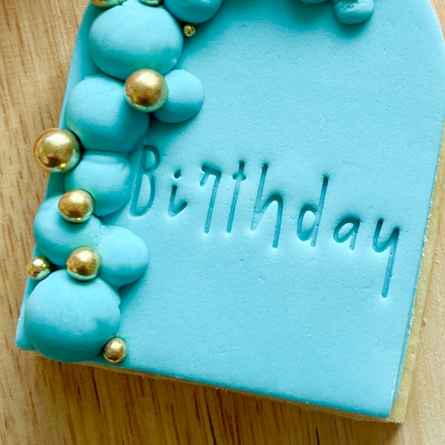 Birthday Font #3 - Fondant Stamp