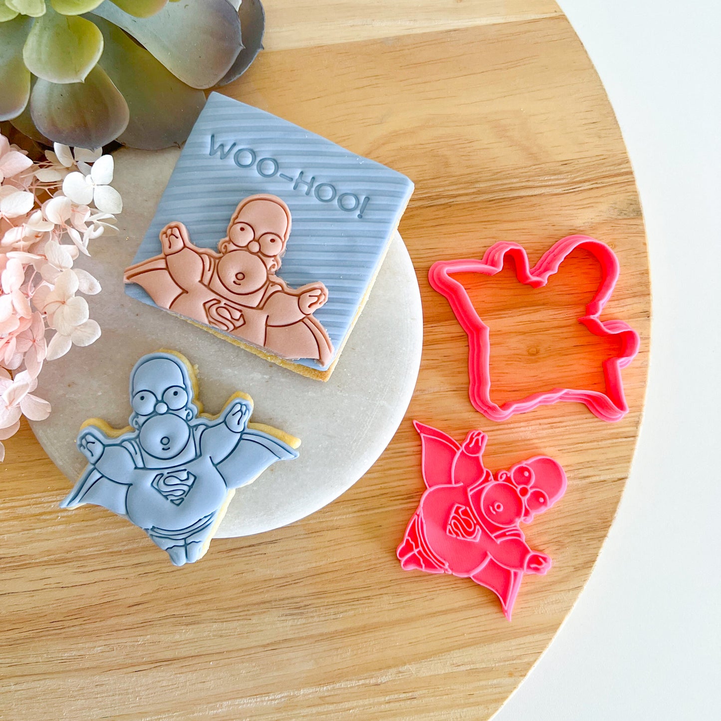 "Super Homer" Cookie Cutter and Stamp Set