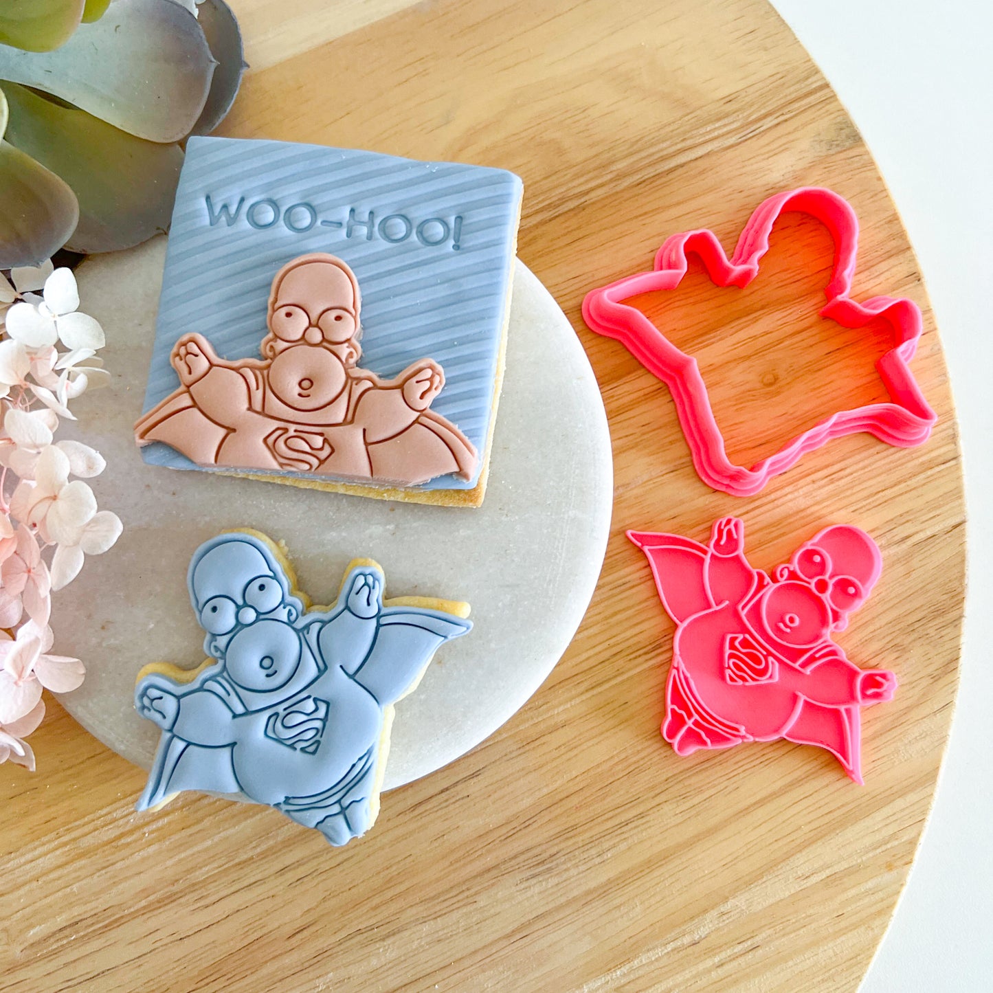 "Super Homer" Cookie Cutter and Stamp Set