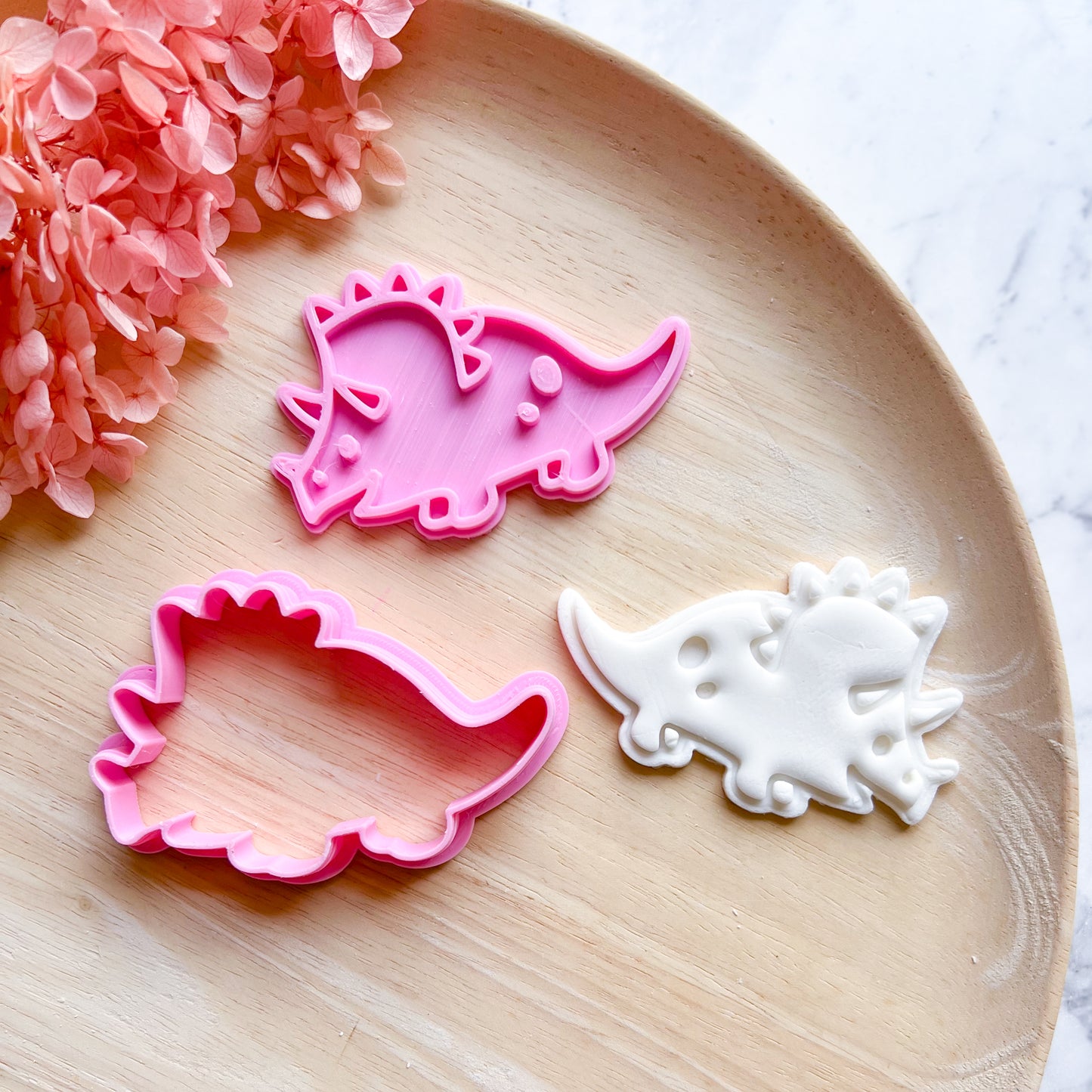 "Triceratops" Cookie Cutter & Stamp