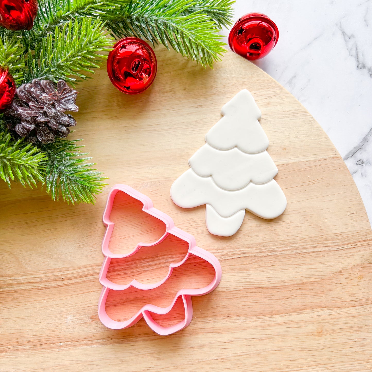 "Soft Christmas Tree" Cookie Cutter with imprint
