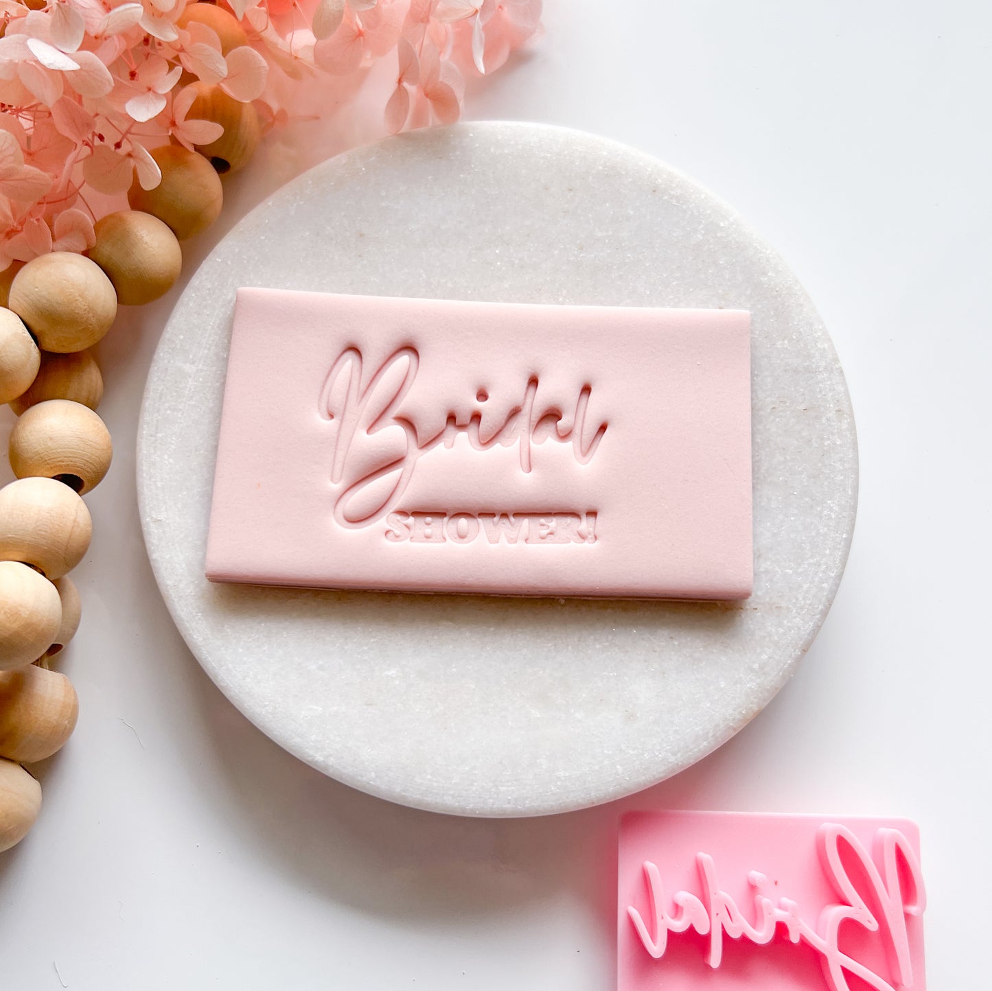 Bridal Shower #1- Fondant Stamp