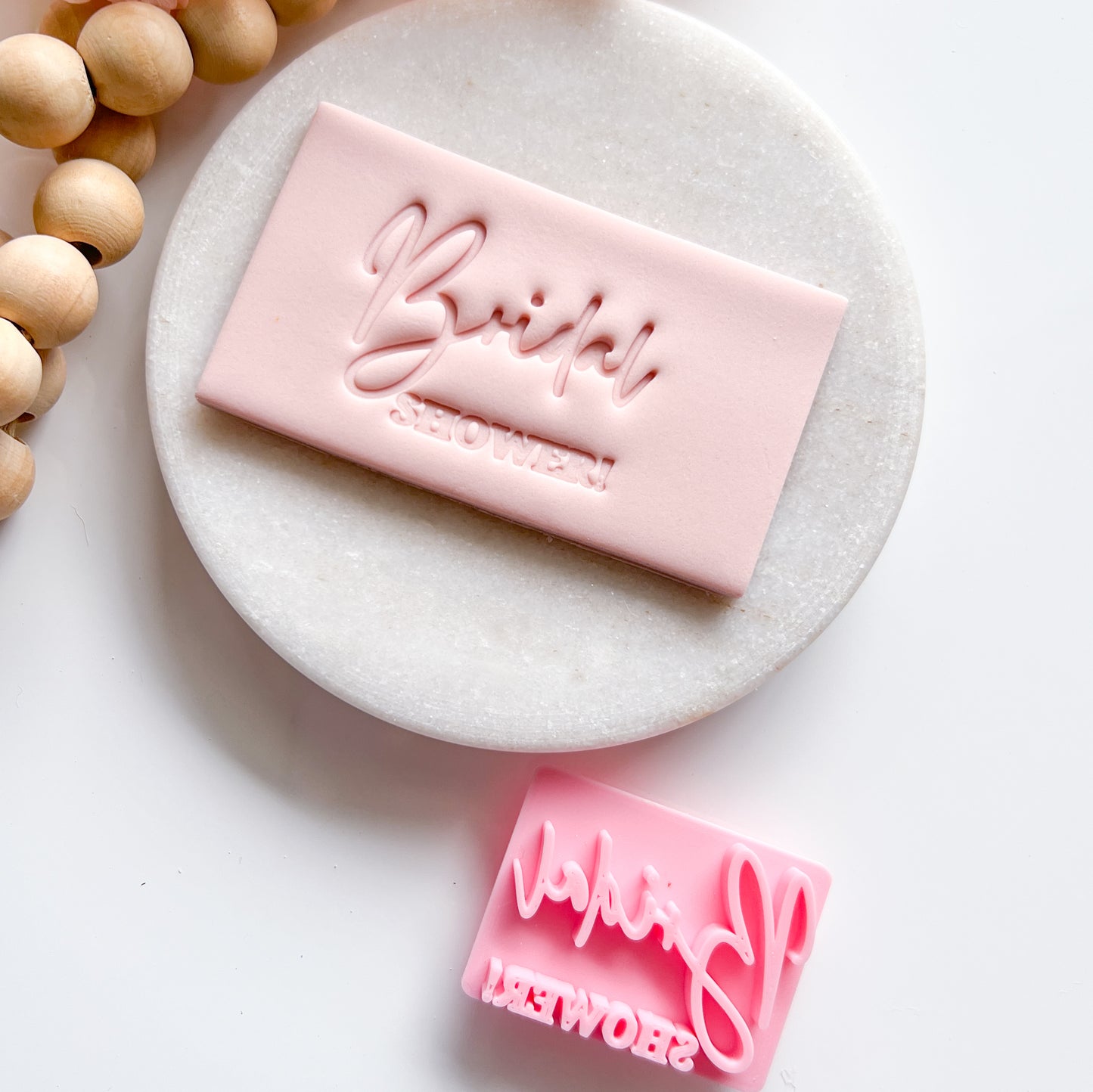 Bridal Shower #1- Fondant Stamp