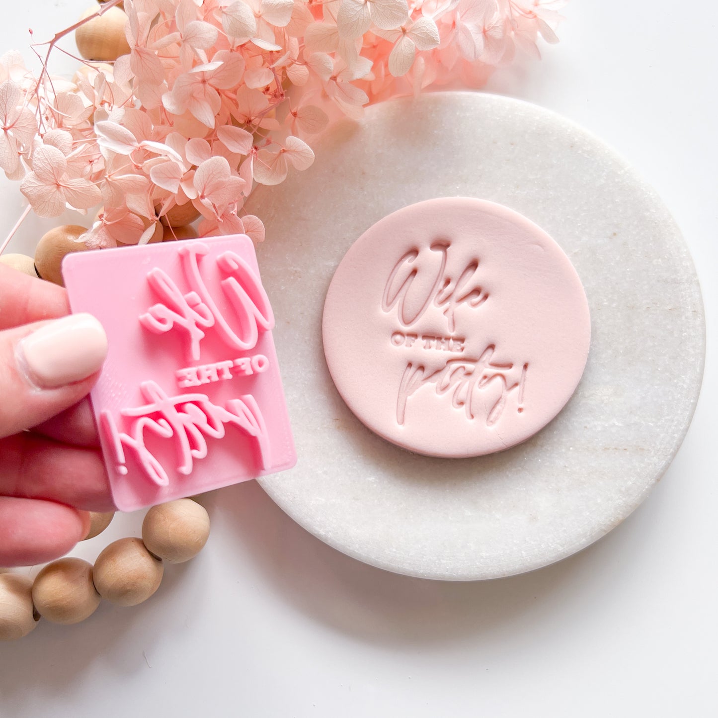 Wife of the Party - Fondant Stamp