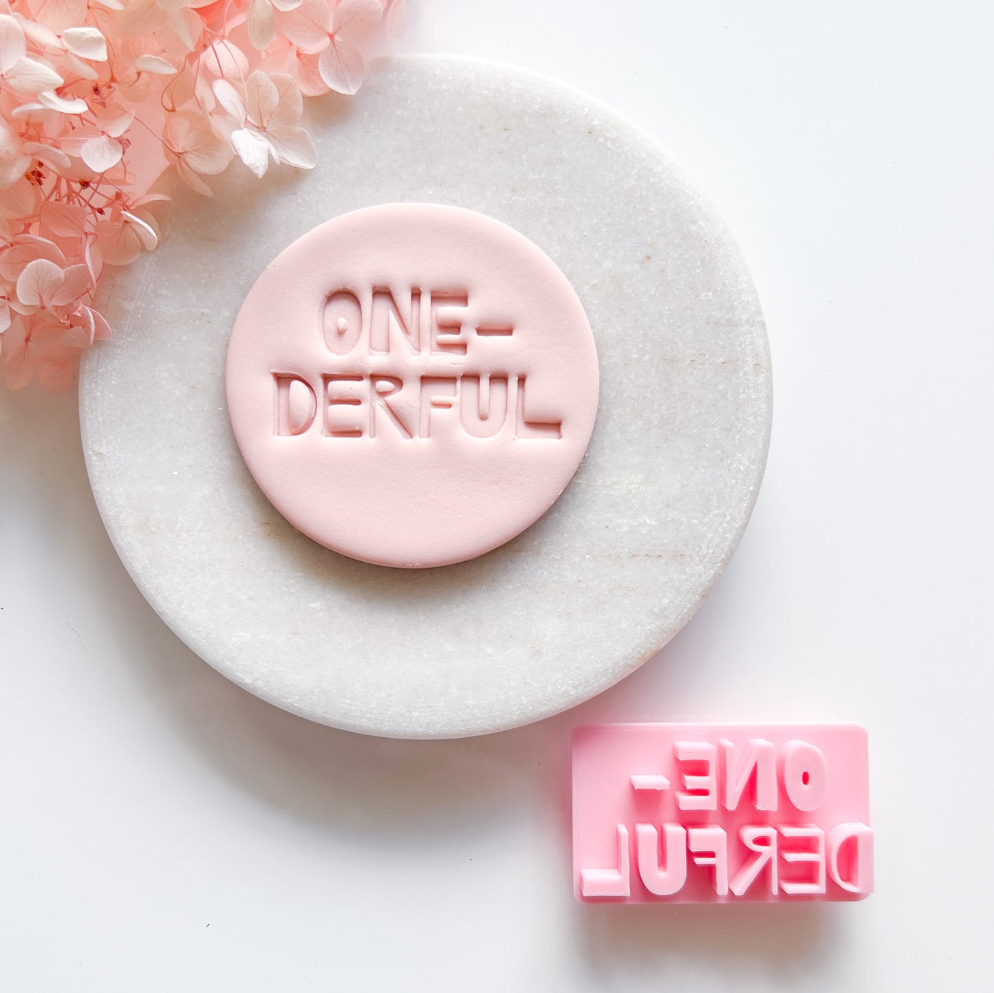 One-derful - Fondant Stamp
