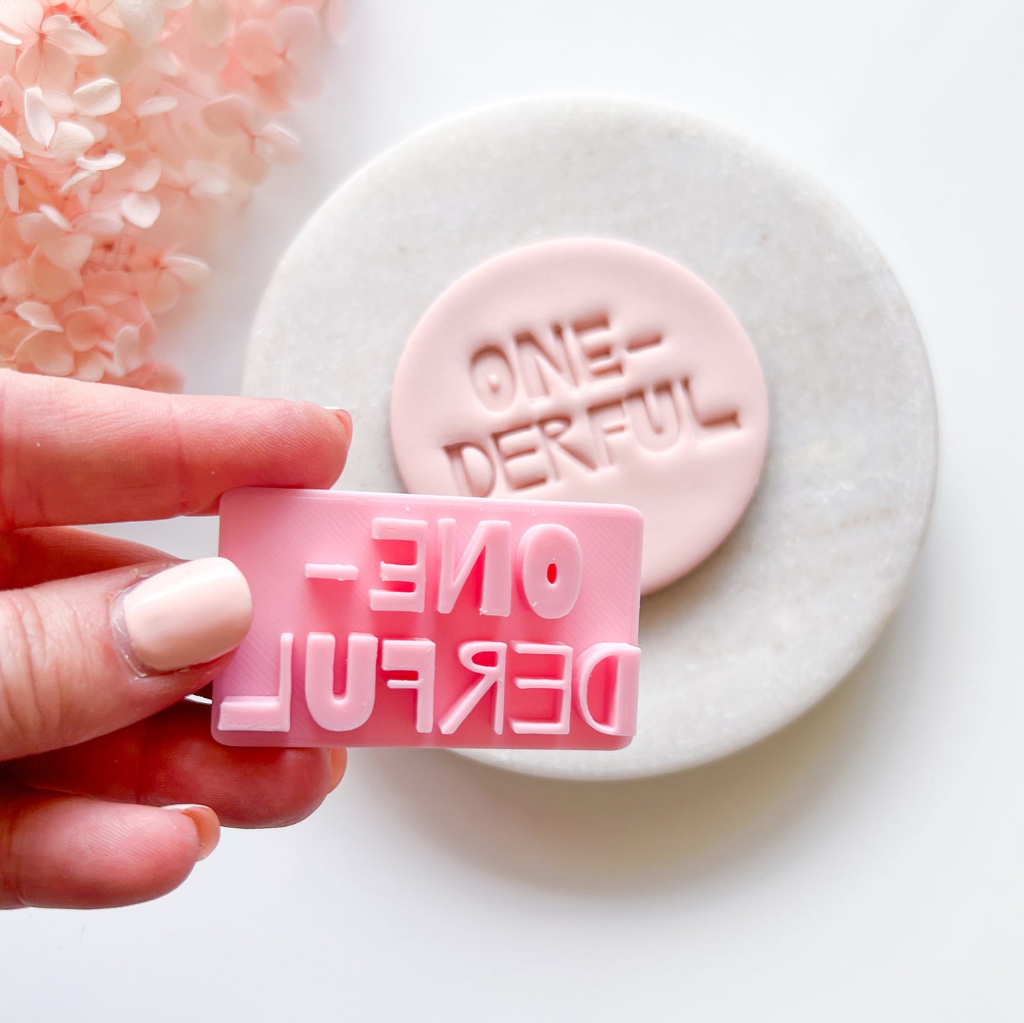 One-derful - Fondant Stamp