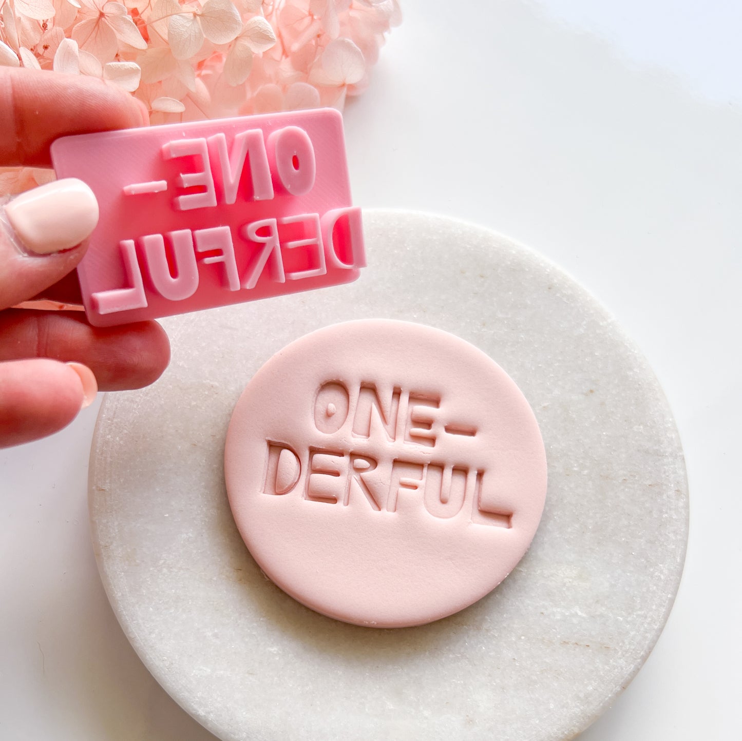 One-derful - Fondant Stamp