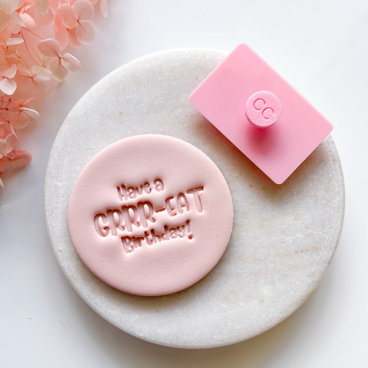 Have A Grr-eat Birthday - Fondant Stamp