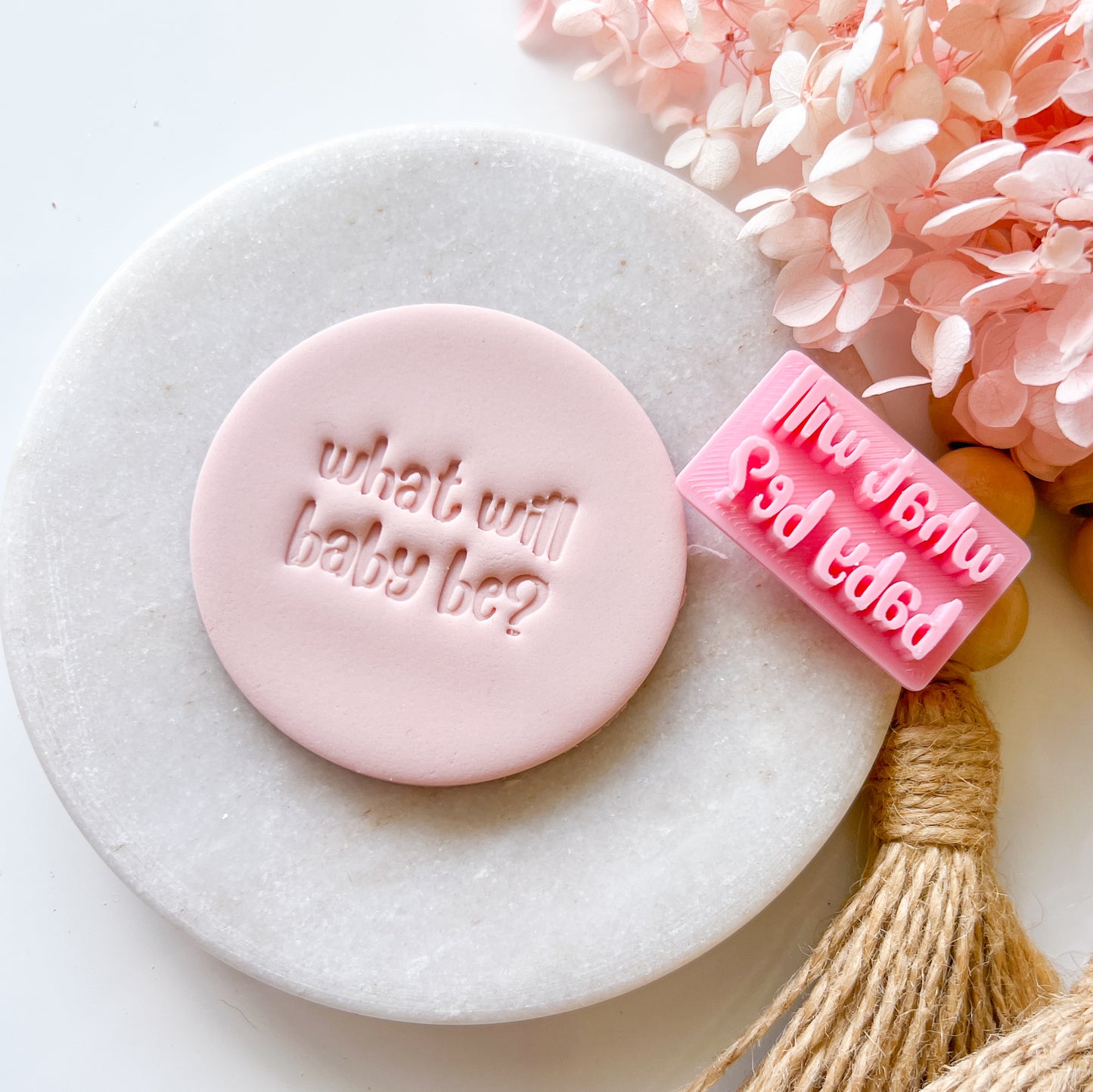 What Will Baby Be? #1 - Fondant Stamp