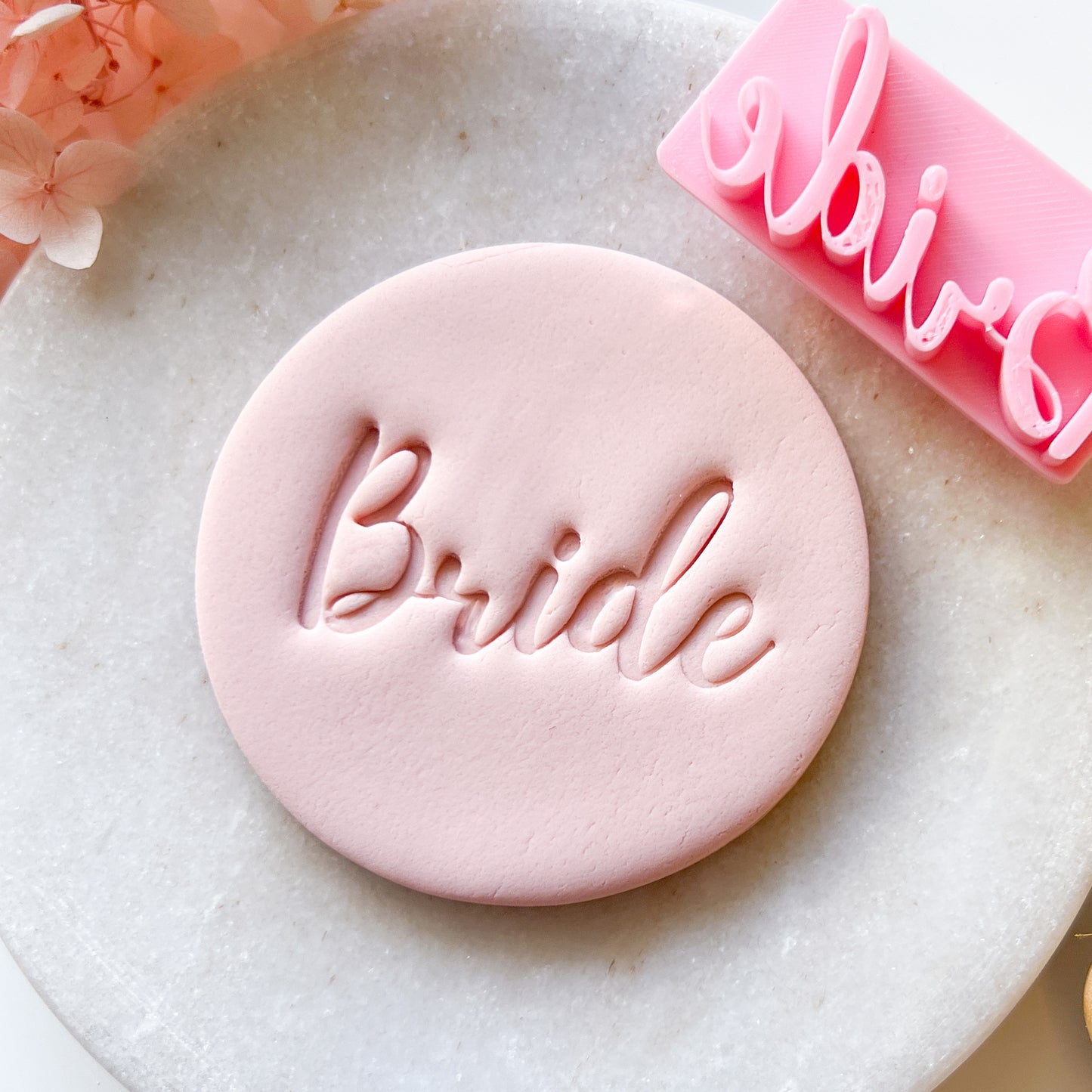Bride Font #2 - Fondant Stamp