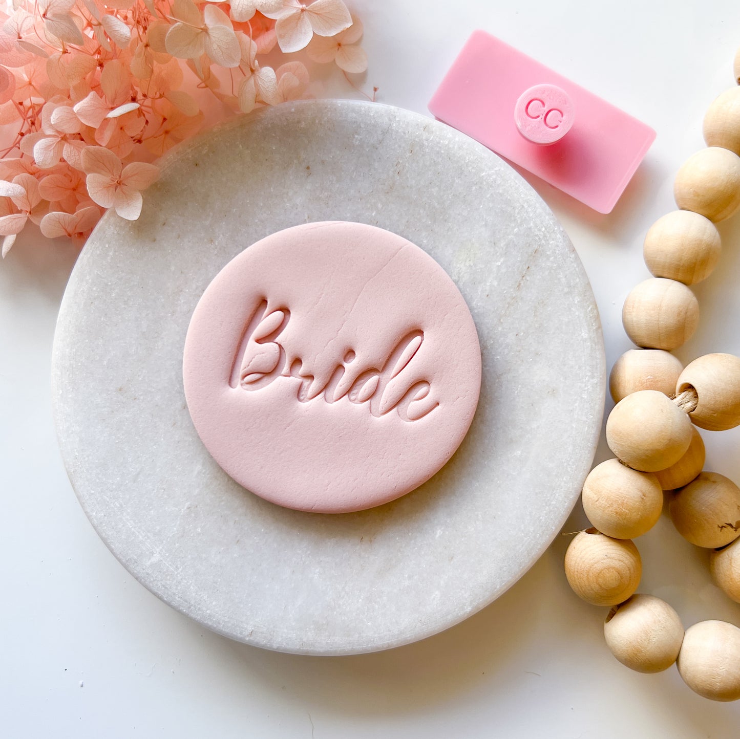 Bride Font #2 - Fondant Stamp