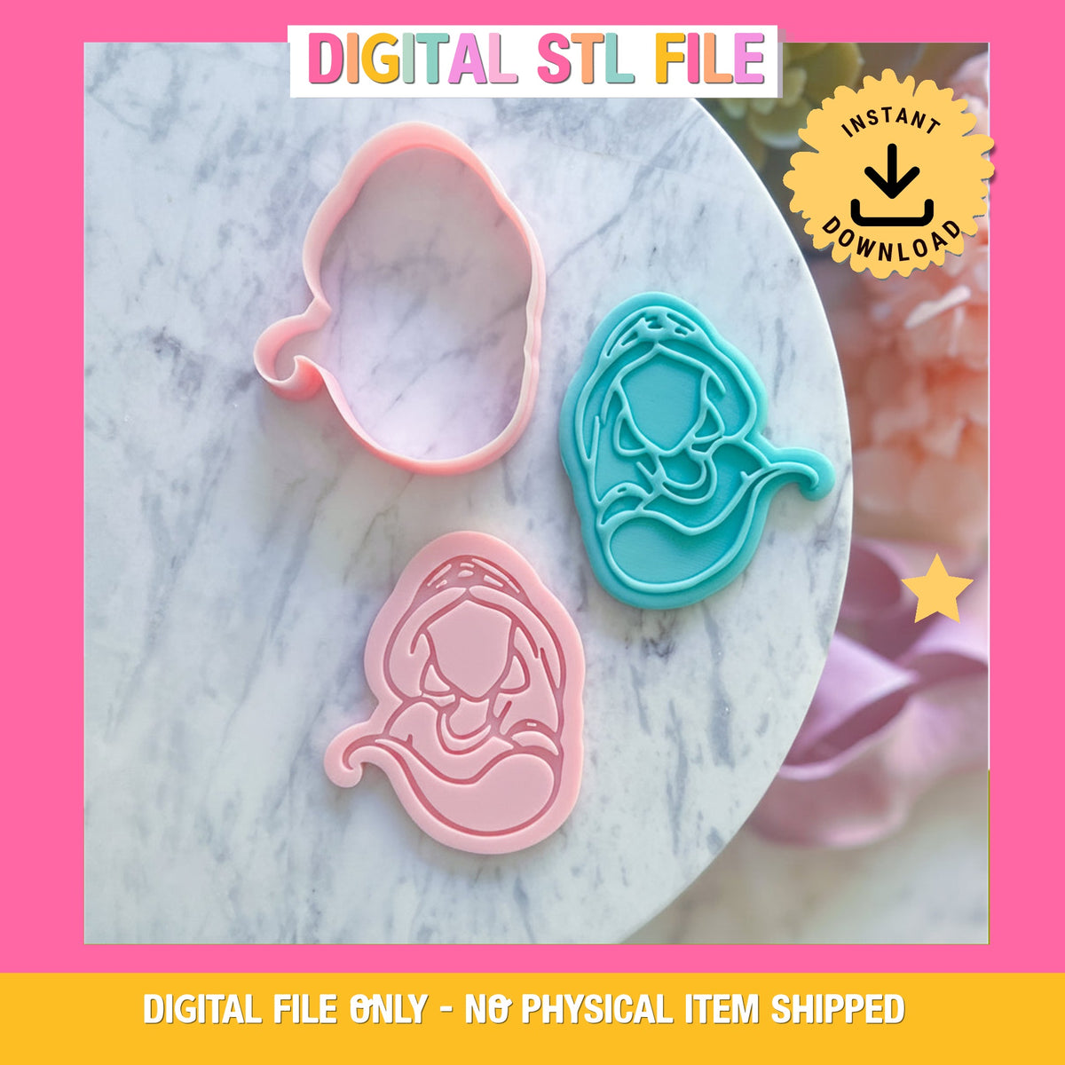"Jasmine - Minimalist " Cookie Cutter & Stamp