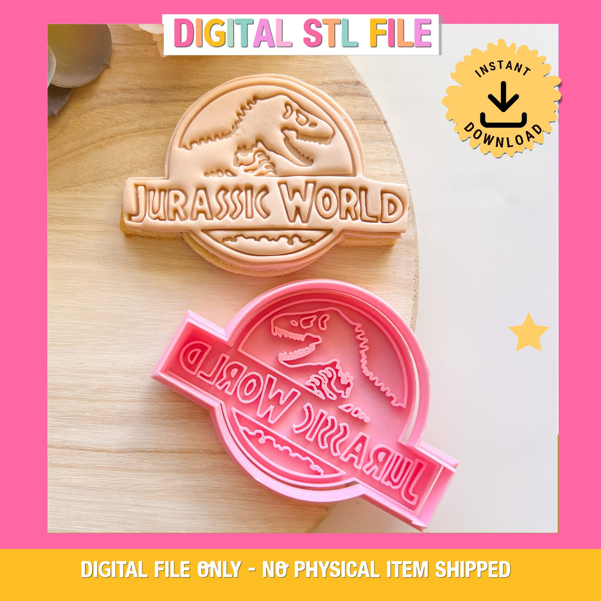 "Jurassic World" - Cookie Cutter & Stamp