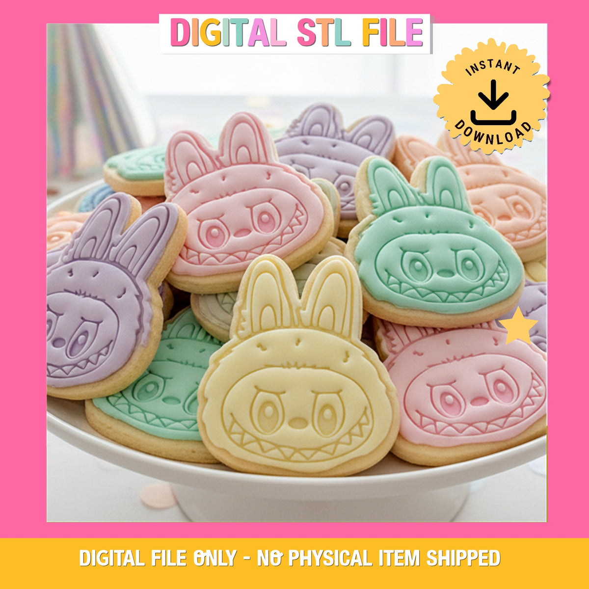 "Labubu Monster" Cookie Cutter & Stamp