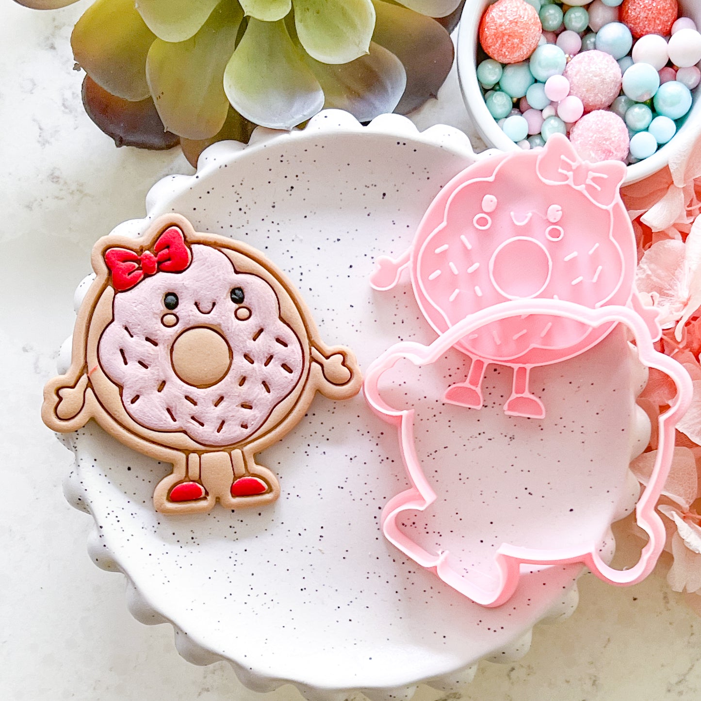 "Kawaii Donut" - Cookie Cutter & Stamp