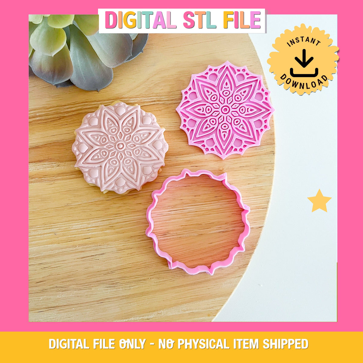 Mandala Style B - Cookie Cutter & Stamp