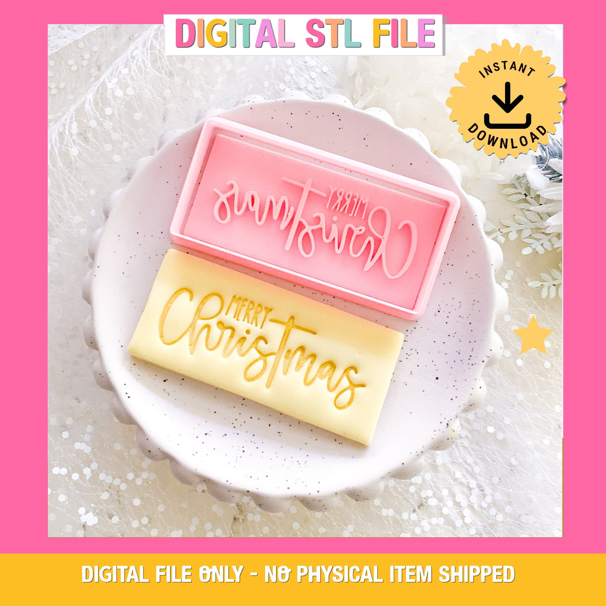"Merry ChrisTmas" - Cutter & Stamp Set