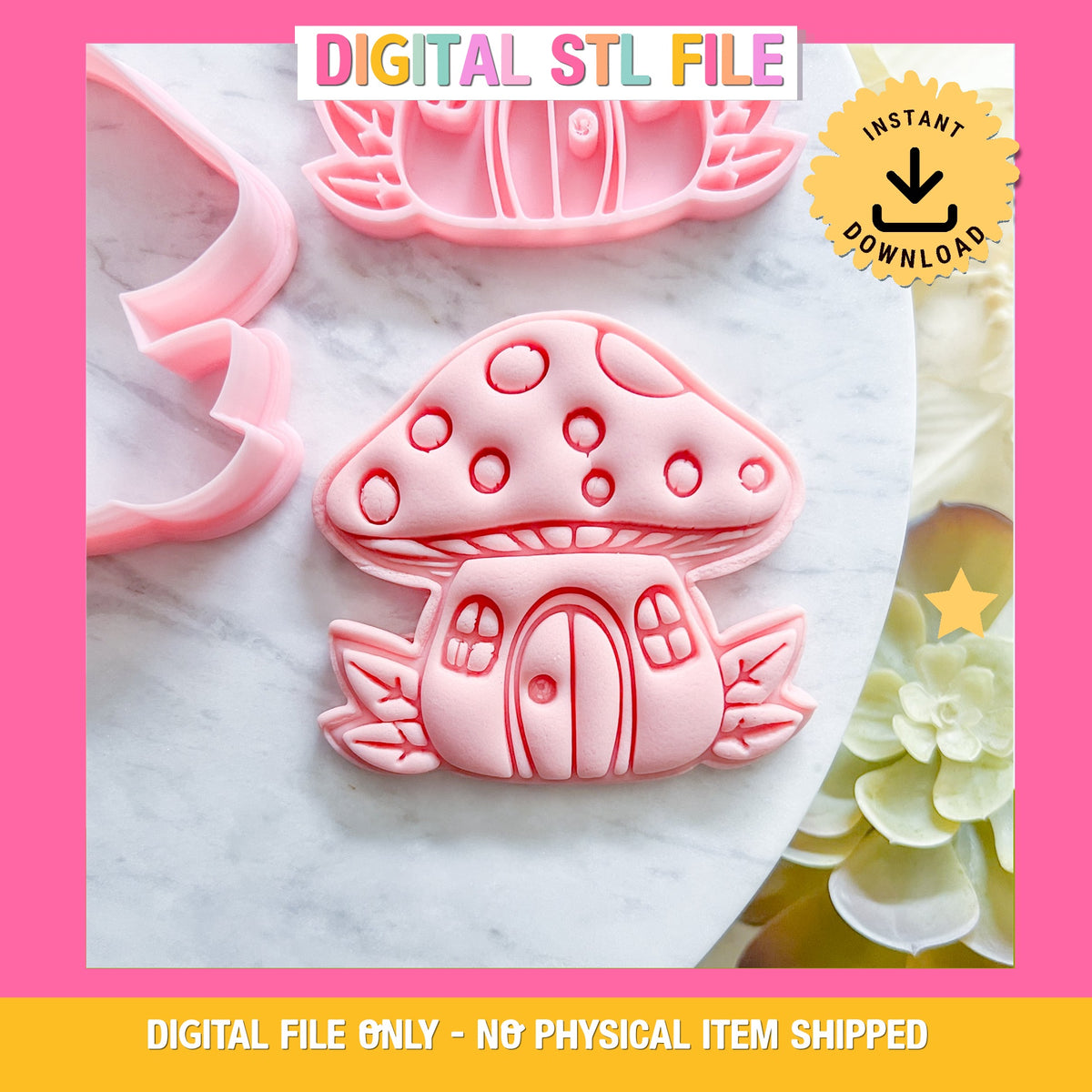 "Mushroom House" - Cookie Cutter & Stamp