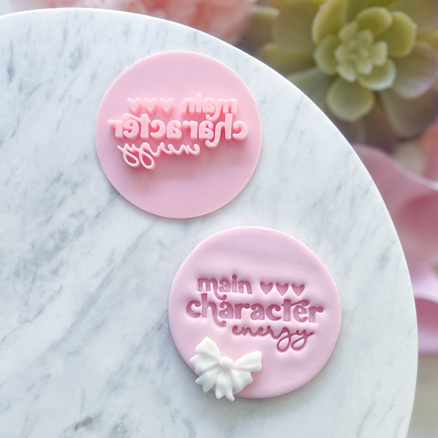 Main Character Energy Fondant Stamp