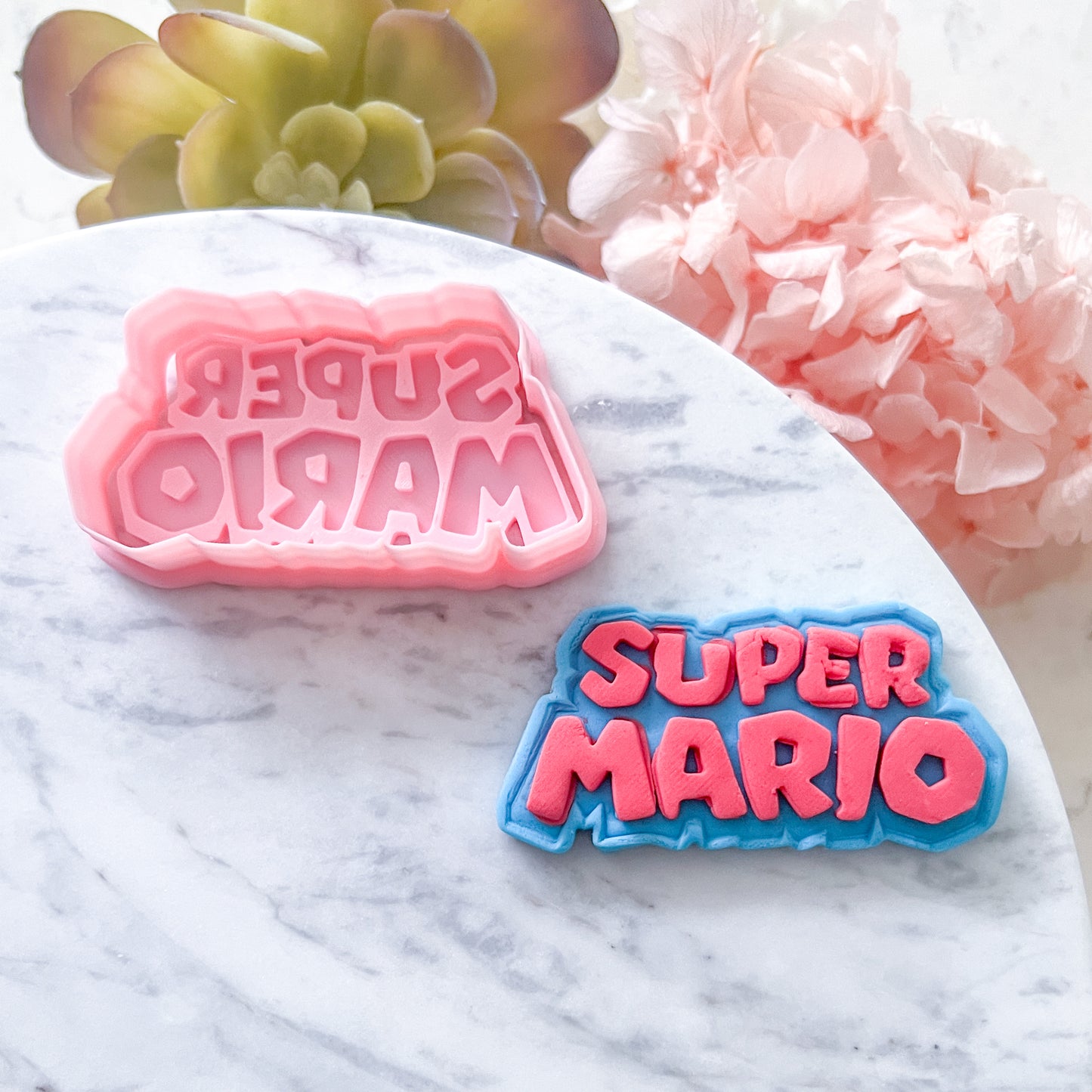 "Super Mario Logo" Cookie Cutter & Stamp
