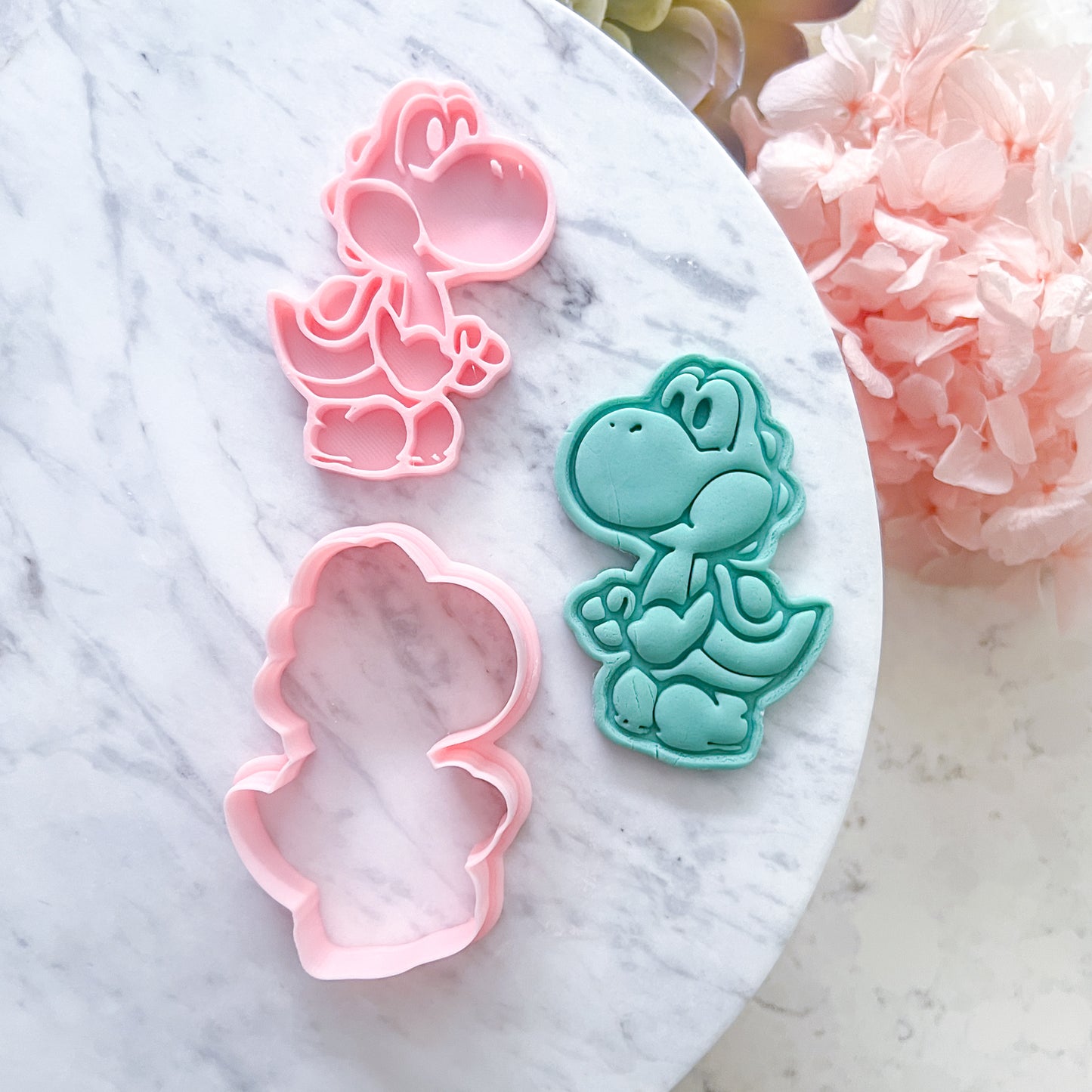 "Yoshi" Cookie Cutter & Stamp