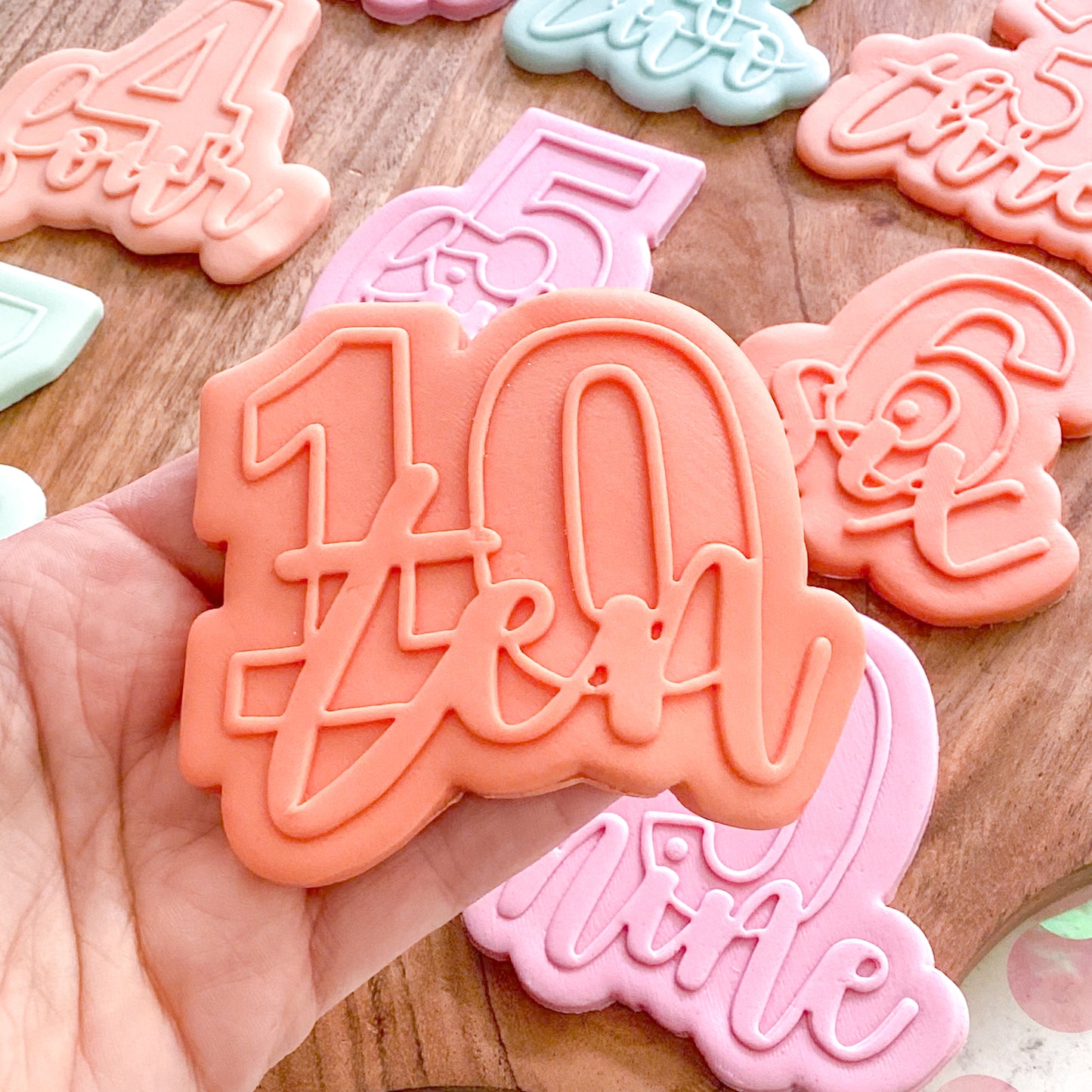 Ten - Cookie Cutter & Stamp