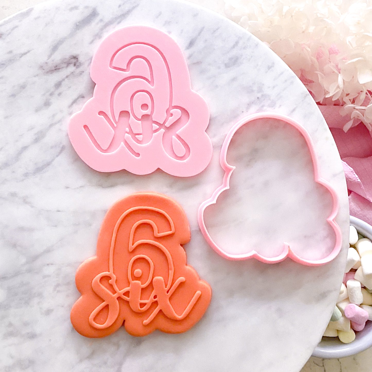 Six - Cookie Cutter & Stamp