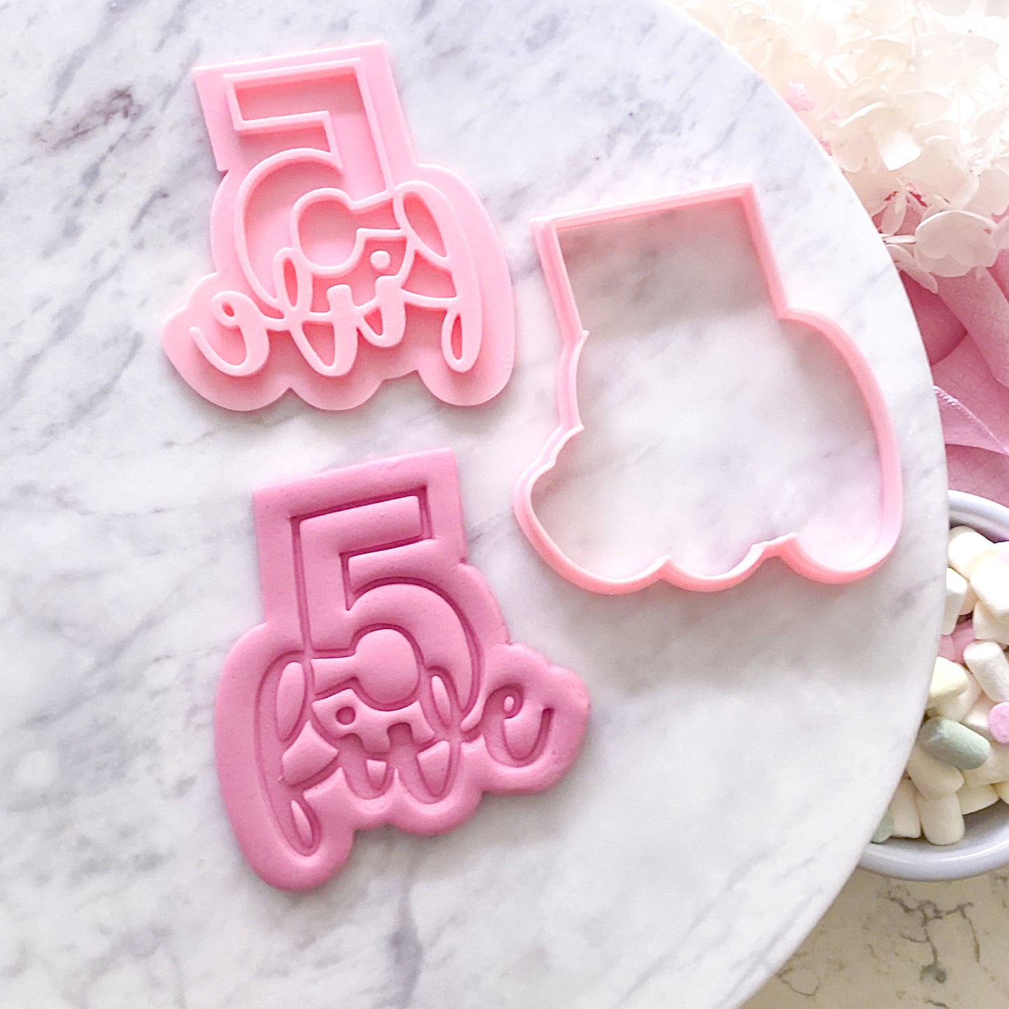 Five - Cookie Cutter & Stamp
