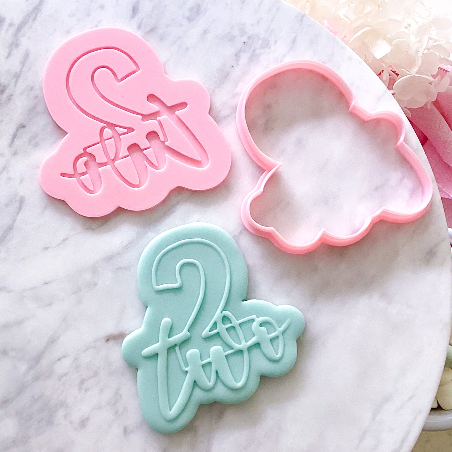 Two - Cookie Cutter & Stamp